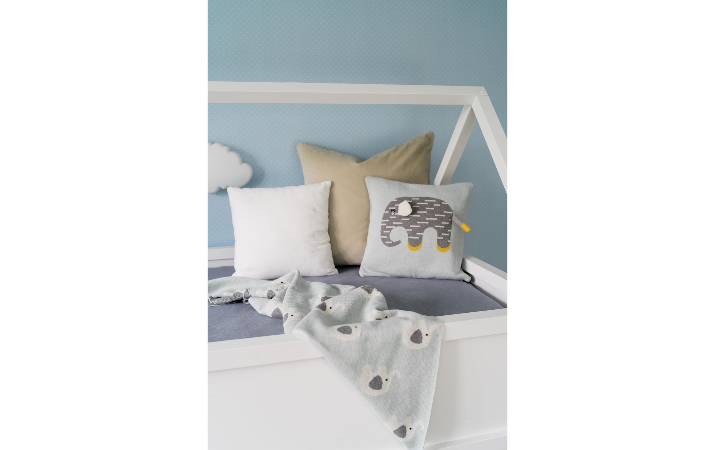 KINDSGUT Babydecke »Elefanten 80 x 100 cm«