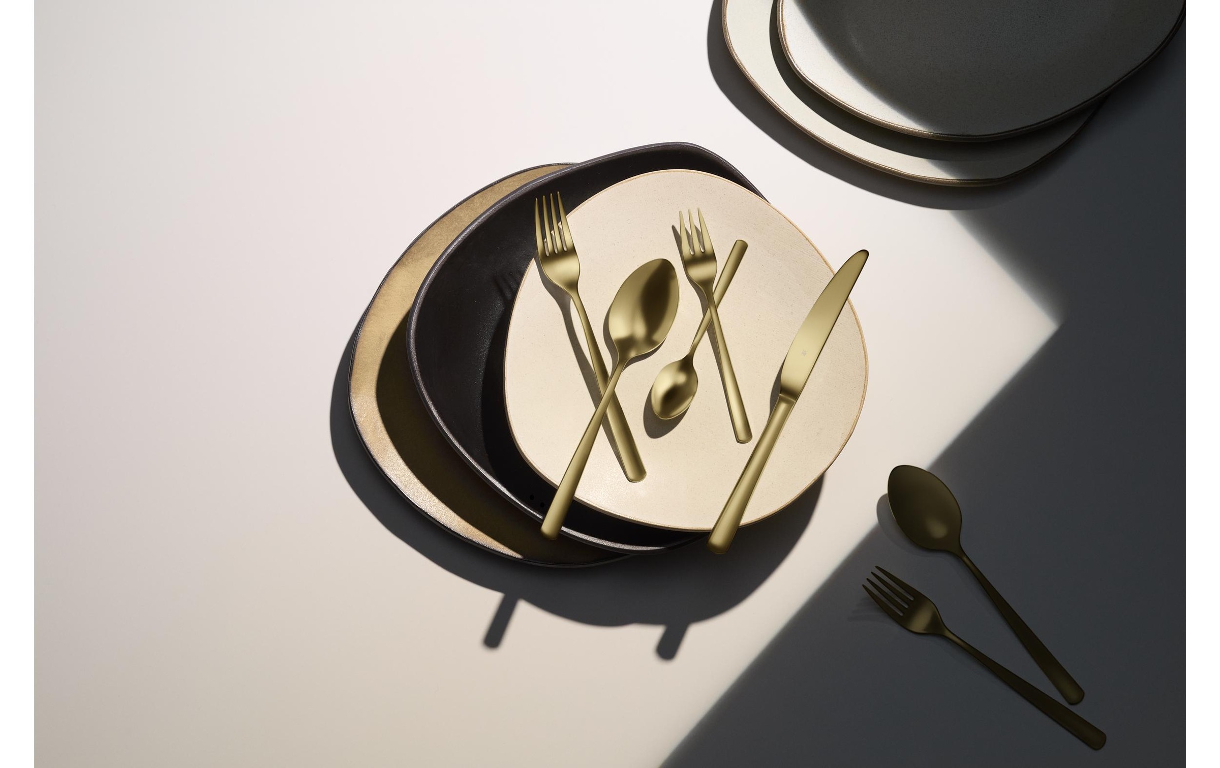 WMF Set de couverts »Boston in edler Optik, ergonomische Haptik, Messer mit Wellenschliff« optimale Schärfe, rostfrei, edel, hochwertiger Besteckkasten