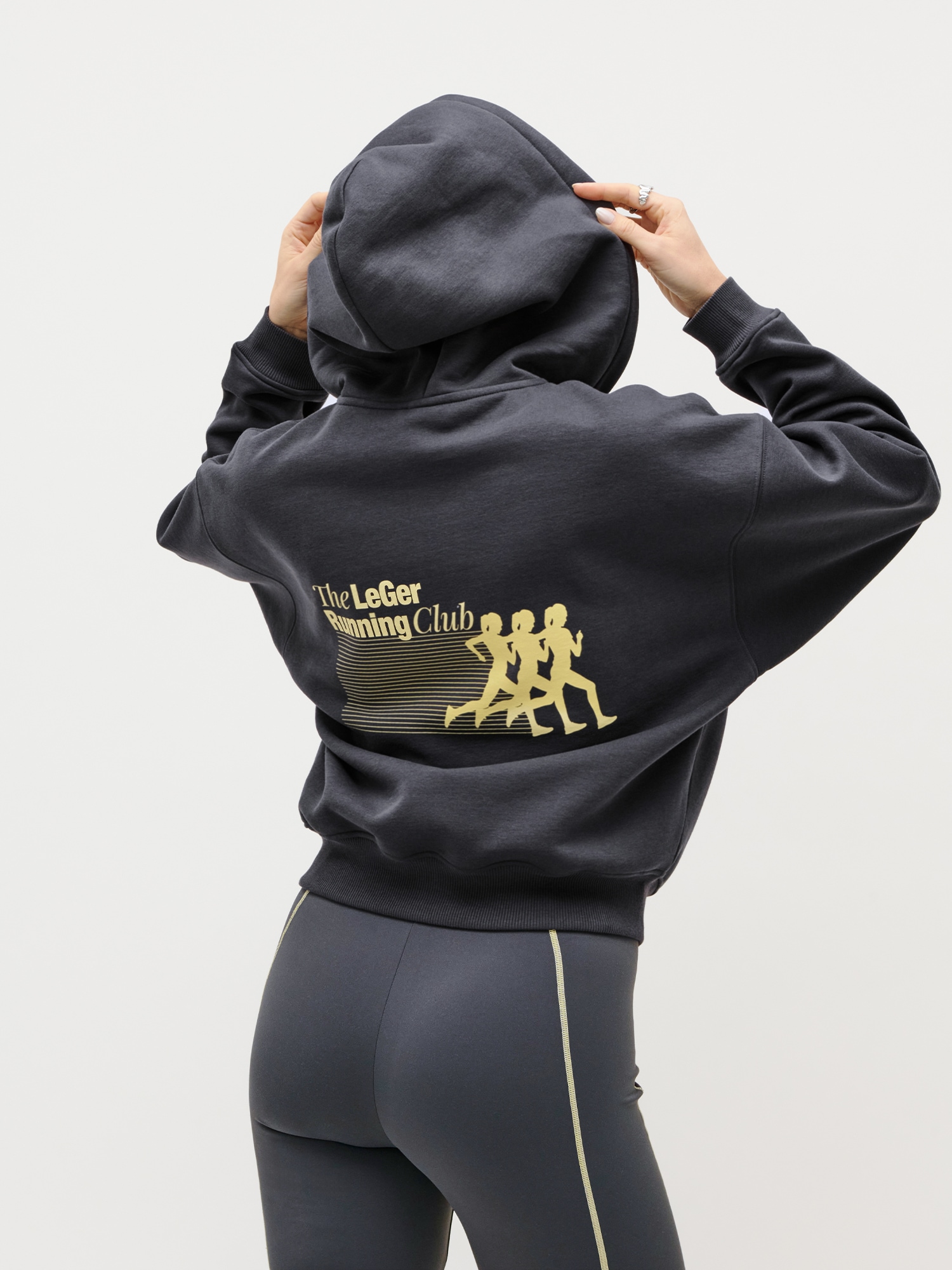 LeGer Sweat à capuche »Admira, LeGer by Lena Gercke« Baumwoll-Mix, mit Backprint & Kontrastdetails