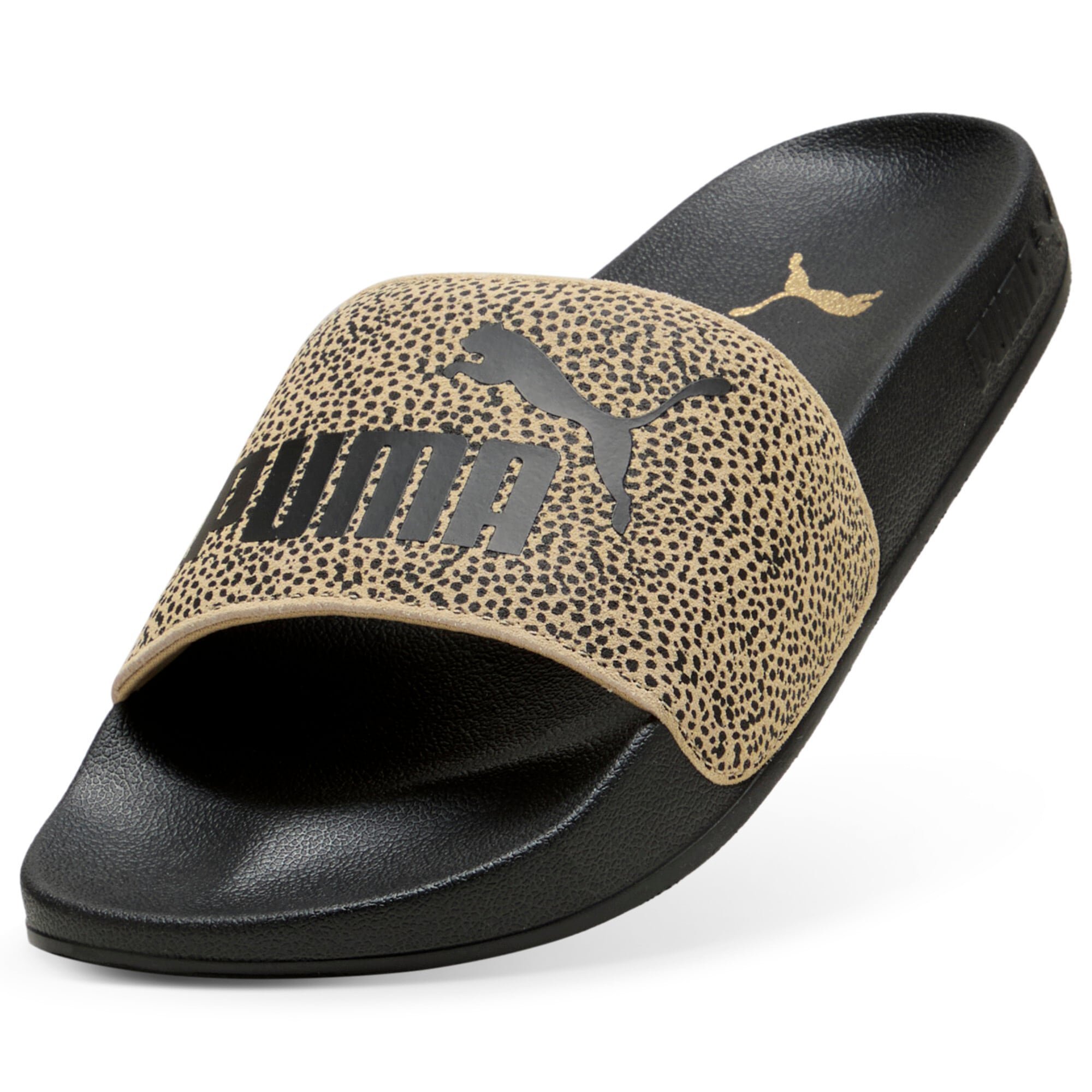 PUMA Sandale de bain »LEADCAT 2.0 TOPCAT«  ohne Verschluss, leicht profiliertes Laufsohlenprofil, aus Leder