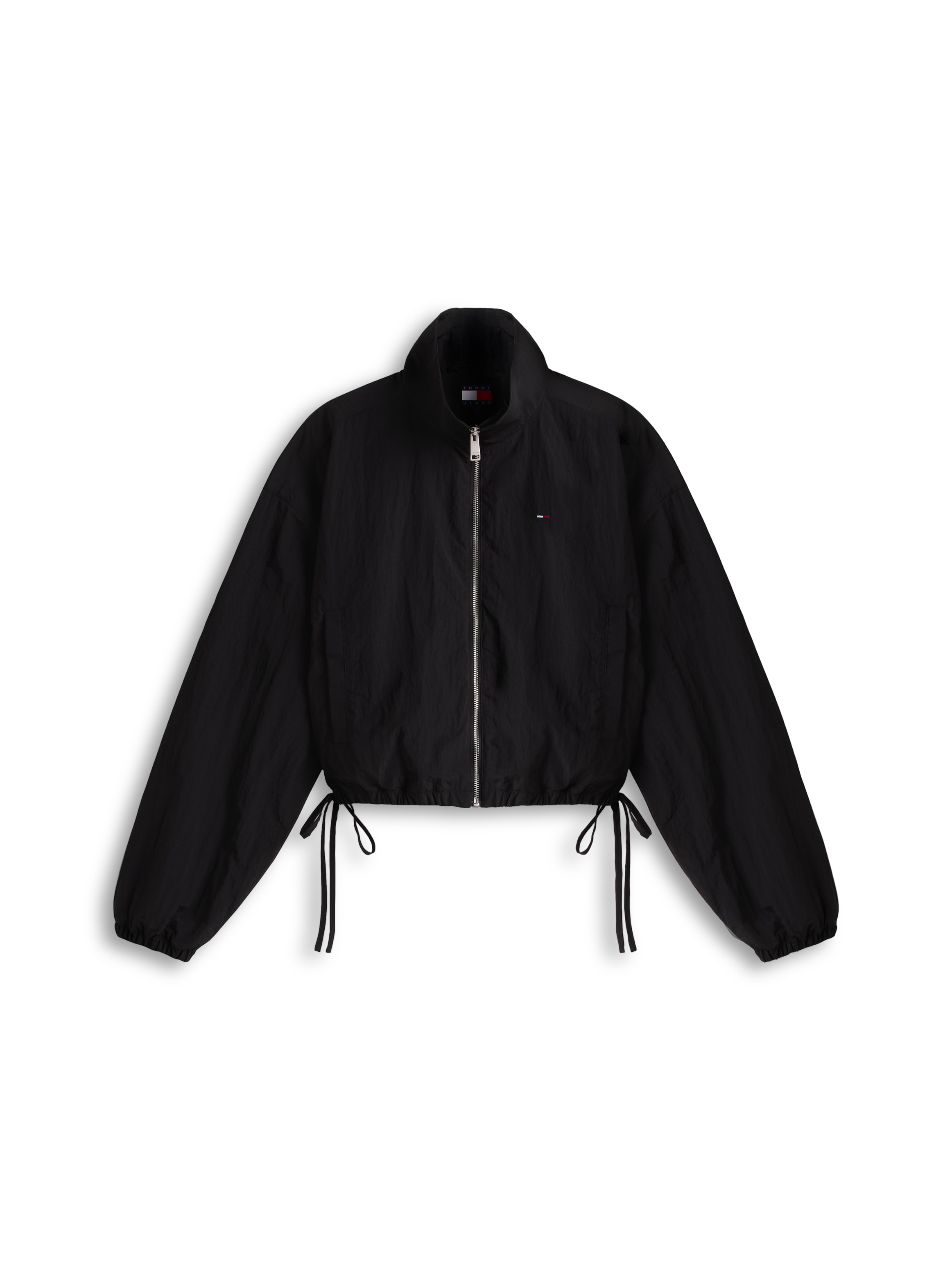 Tommy Jeans Veste courte »TJW TIE SIDE HIGH NECK JACKET« ceinture taille avec liens latéraux à nouer