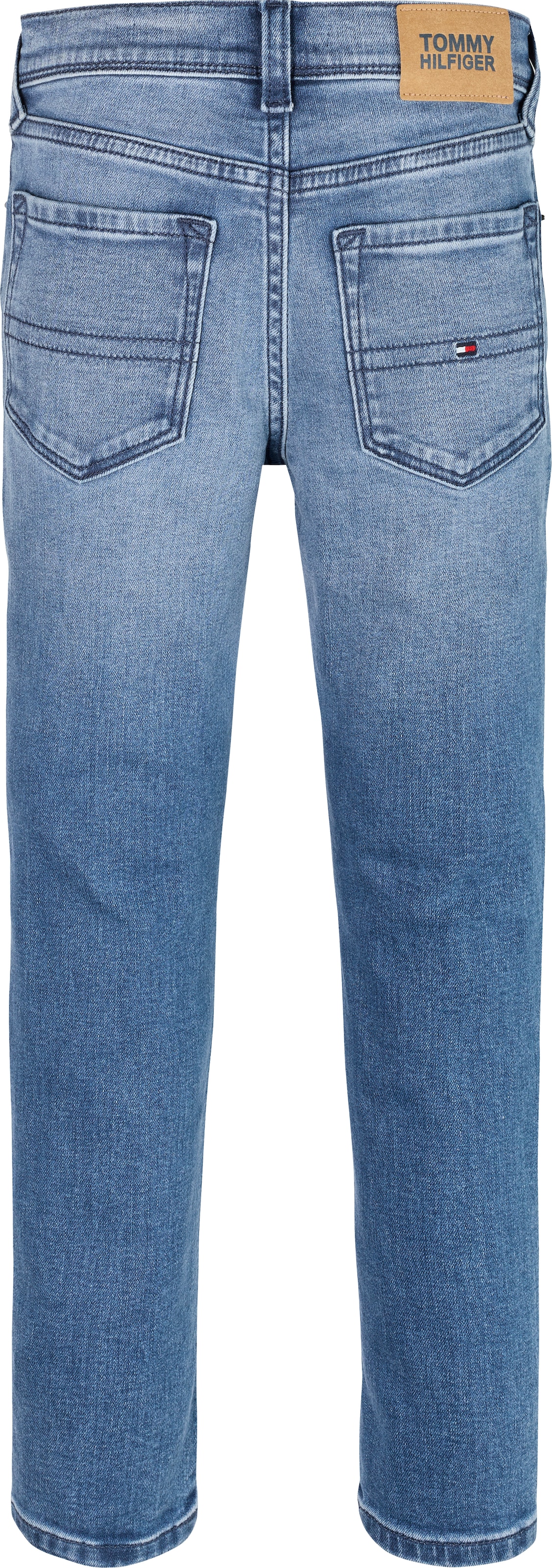 Tommy Hilfiger Slim-fit-Jeans »SCANTON Y SLIM FIT DKBLUE JEANS«, in blauer Waschung, mit Logo-Badge