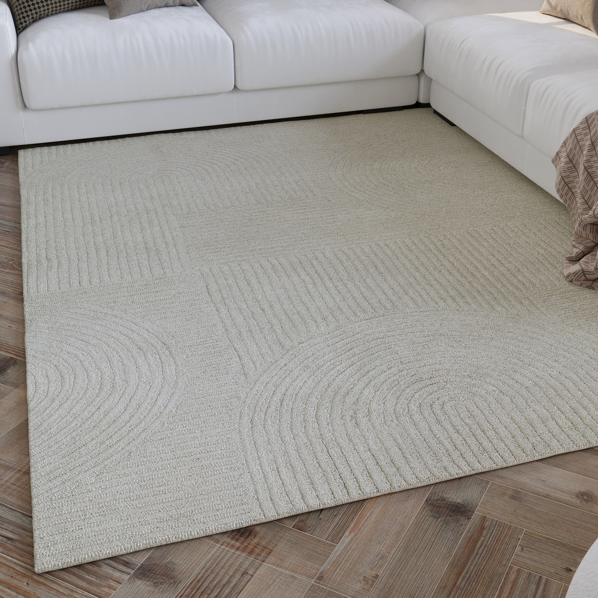 Image of Wecon home Wollteppich "Hamptons THIRTYSIX" rechteckig 15 mm Höhe Läufer, Schurwolle, Kurzflor, Wohnzimmer, Schlafzimmer, elegant, Retro