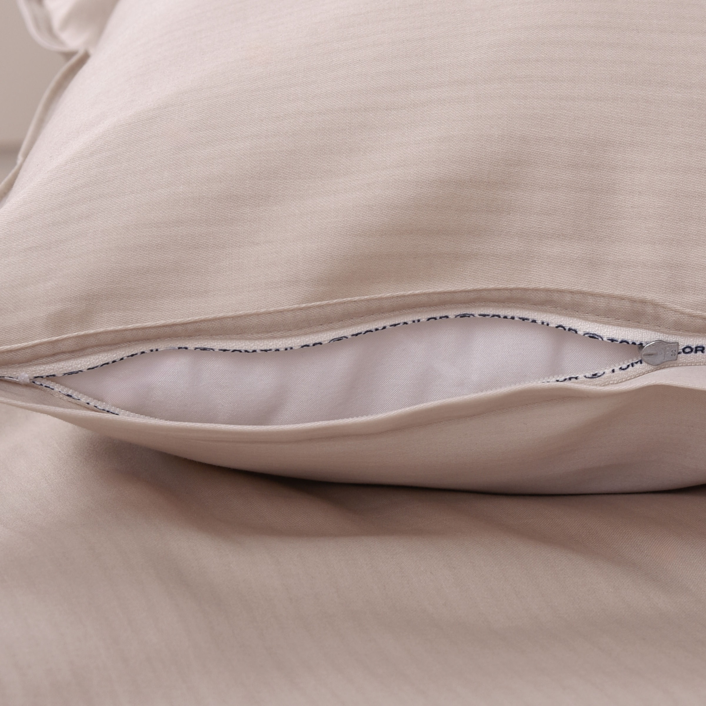 TOM TAILOR HOME Babybettwäsche »TWO-TONE SOLID COLORS in Gr. 100x135cm« 2 Stk. new bedroom, Doppelnaht am Kissen