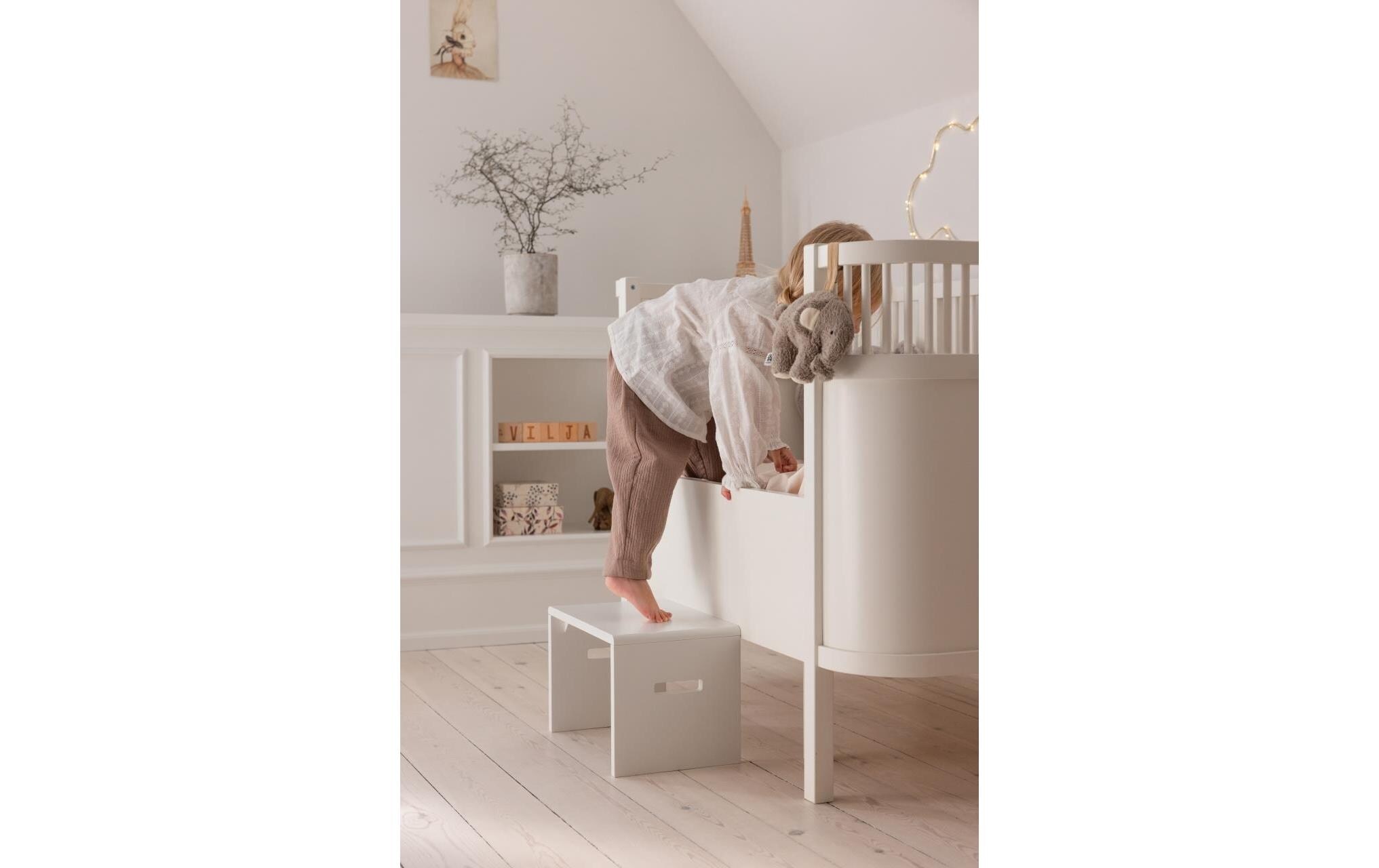   Tritthocker »sebra Schemel Weiss«