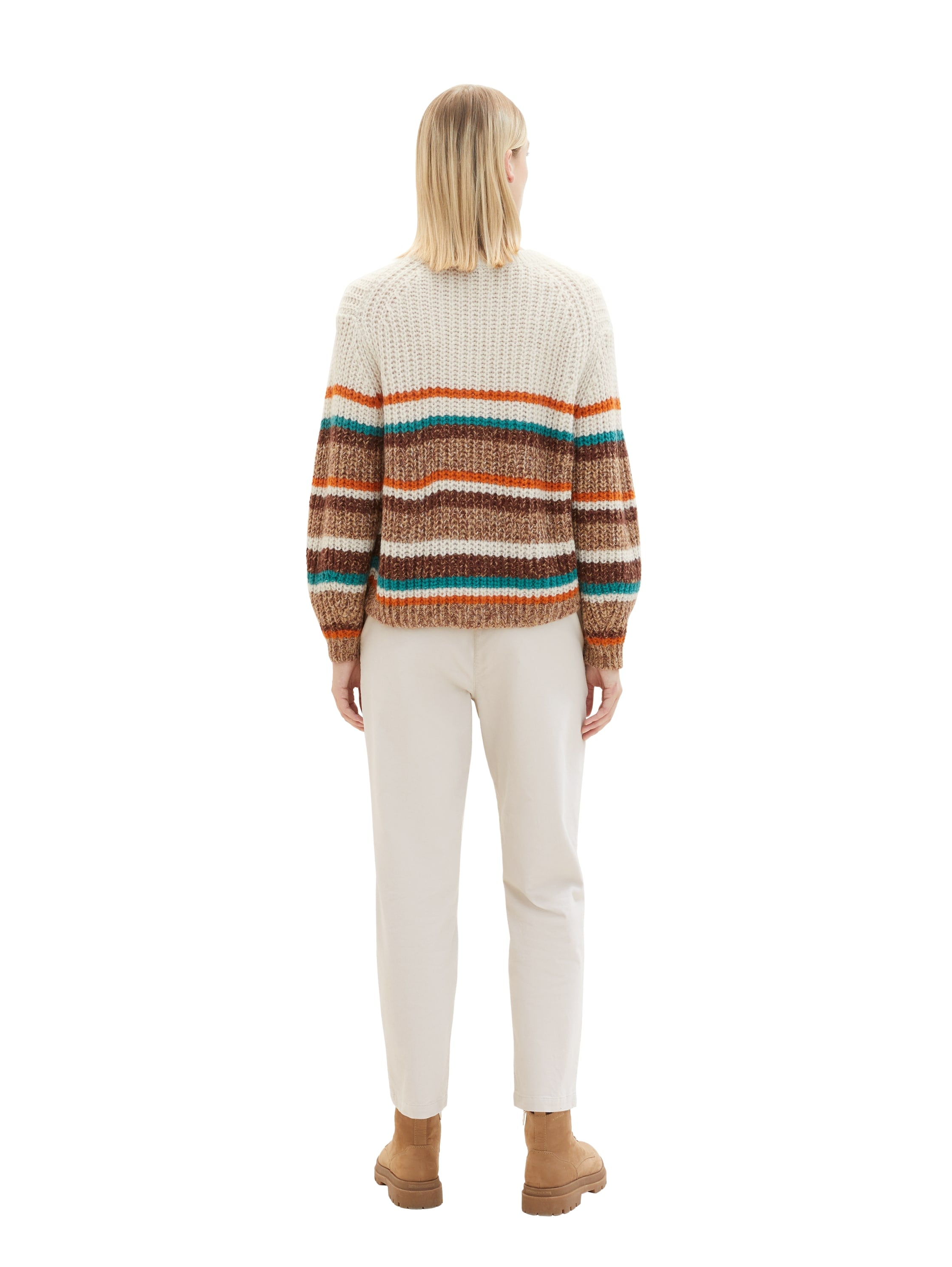 TOM TAILOR Streifenpullover, mit Streifenmuster