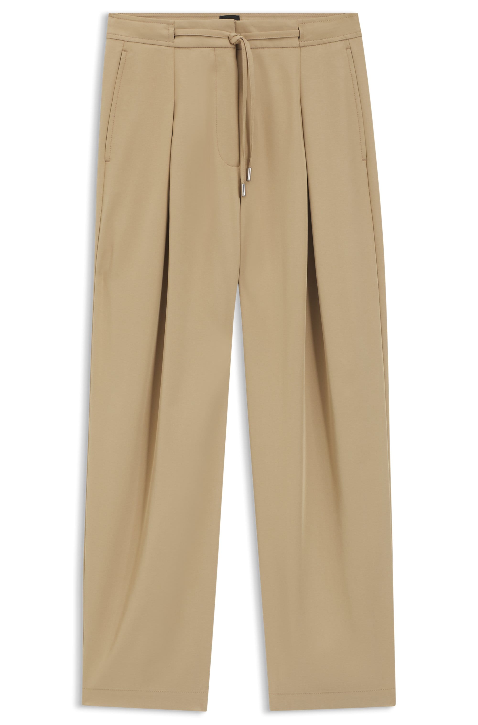 BOSS ORANGE Bundfaltenhose »Tophelia Premium Damenmode«  mit Bindeband, Tapered Fit