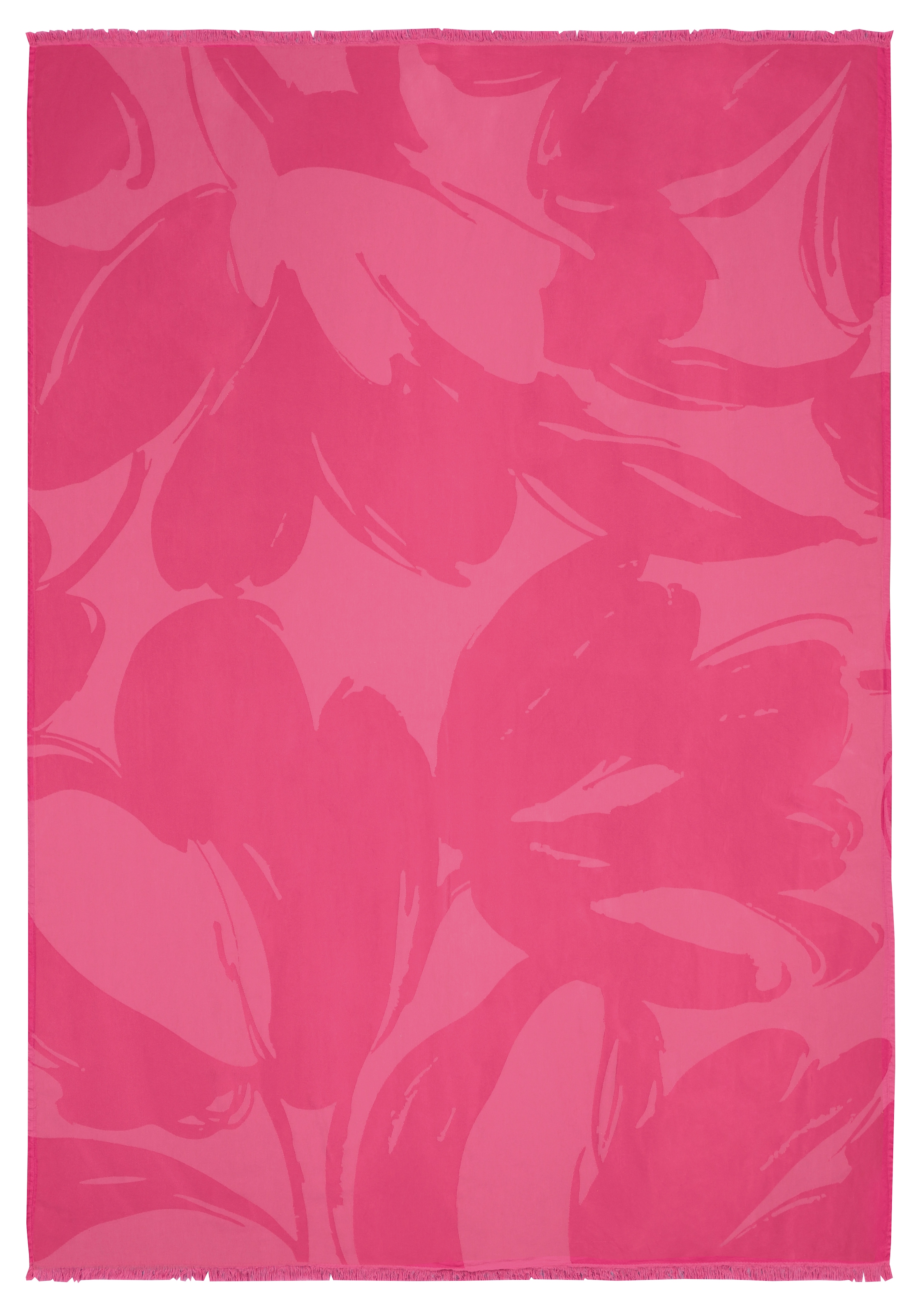 Image of Biederlack Plaid "Plaid Florascence" sommerliches Plaid mit Fransen