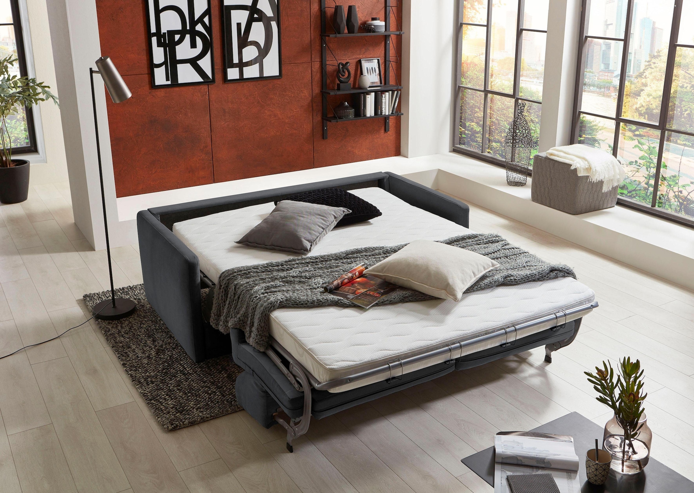 Image of ATLANTIC home collection Schlafsofa "Limone" für Dauerschläfer geeignet inklusive hochwertige Matratze