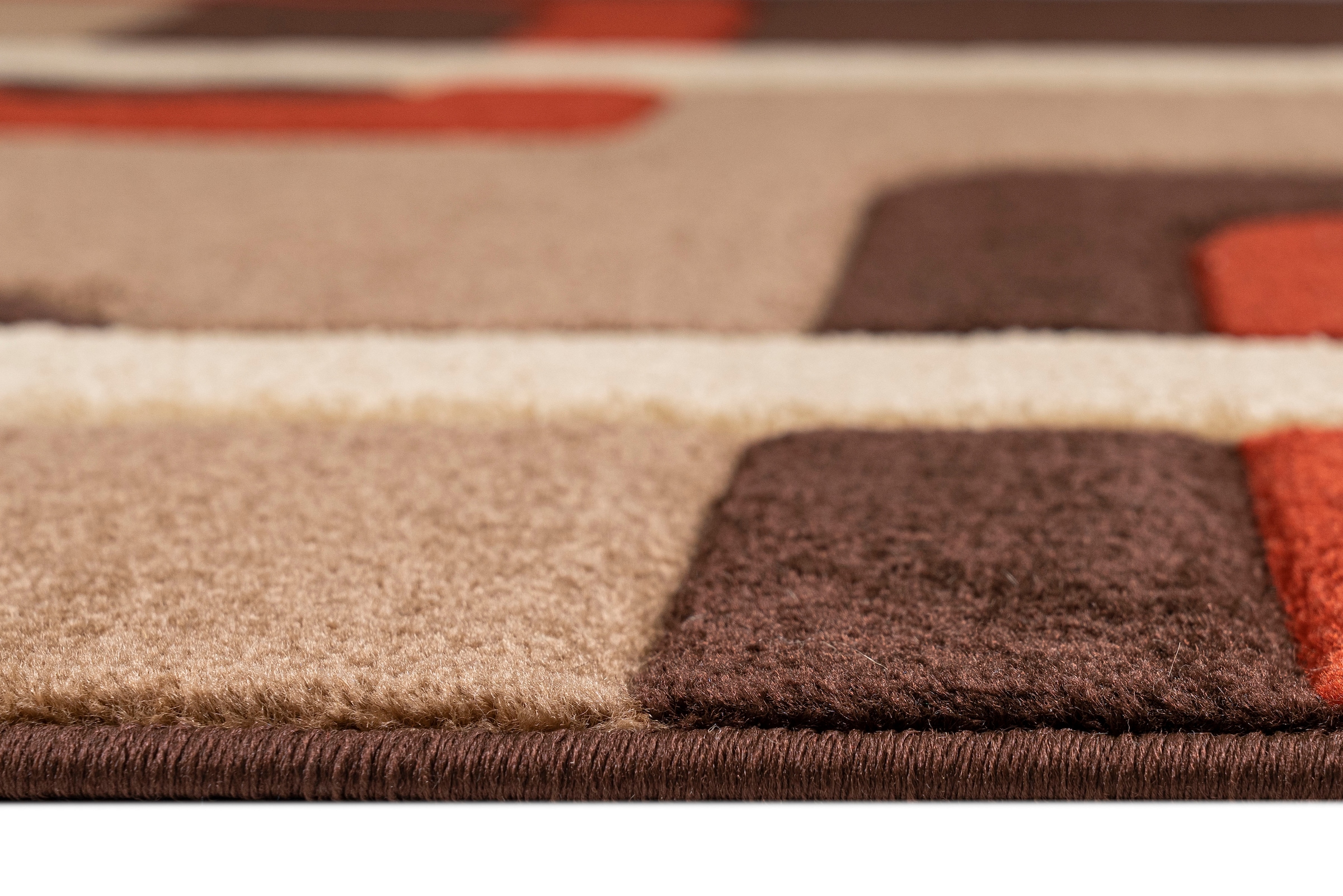 my home Teppich auf rechteckig, »Maxim«, versandkostenfrei Hoch-Tief-Effekt, Kurzflor, 3D-Design