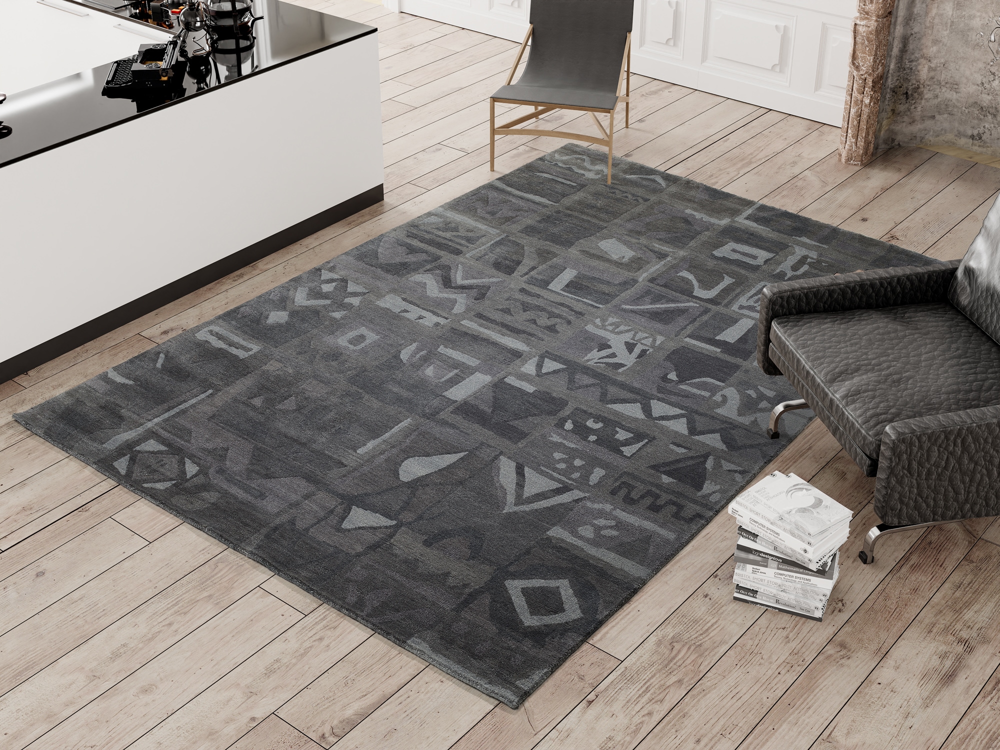 OCI DIE TEPPICHMARKE Teppich »AWARD SUNTALI« rechteckig 10 mm Höhe handgeknüpft, echter Design Teppich aus Nepal. 100% Naturfaser