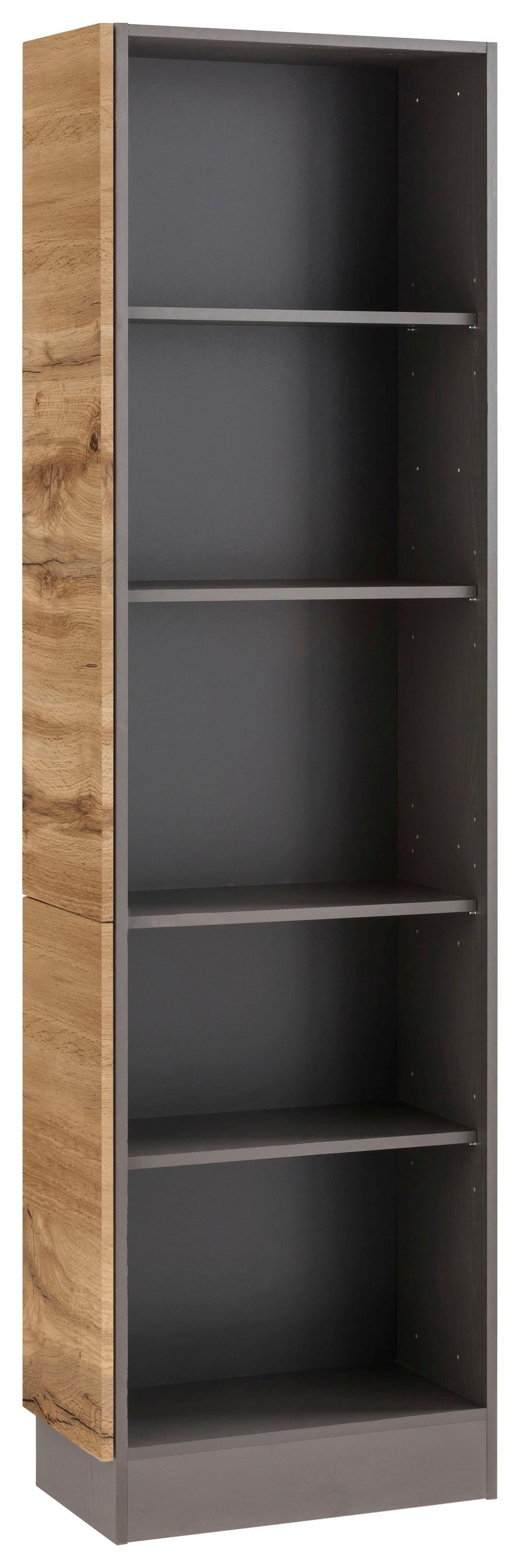 Image of KOCHSTATION Anbauregal "KS-Tulsa" 30 cm breit, 200 cm hoch, mit 5 Fächern, MDF Front