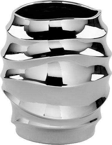 Image of Fink Übertopf »FABIA, silberfarben«, (1 St.), Blumenübertopf, Blumentopf, Vase, handgefertigt, aus Keramik, verschiedene Durchmesser erhältlich, Wohnzimmer bei Ackermann Versand Schweiz