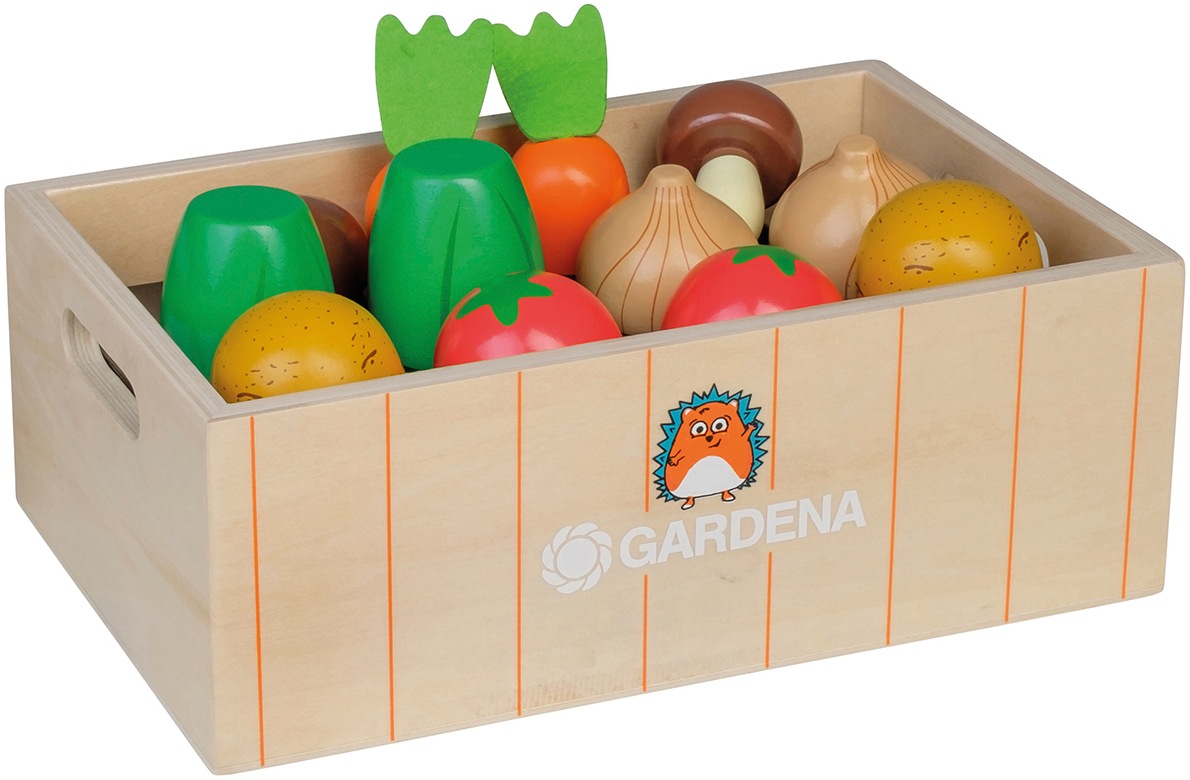 Happy People Steckspielzeug »GARDENA Holz-Gemüse-Steckbeet«