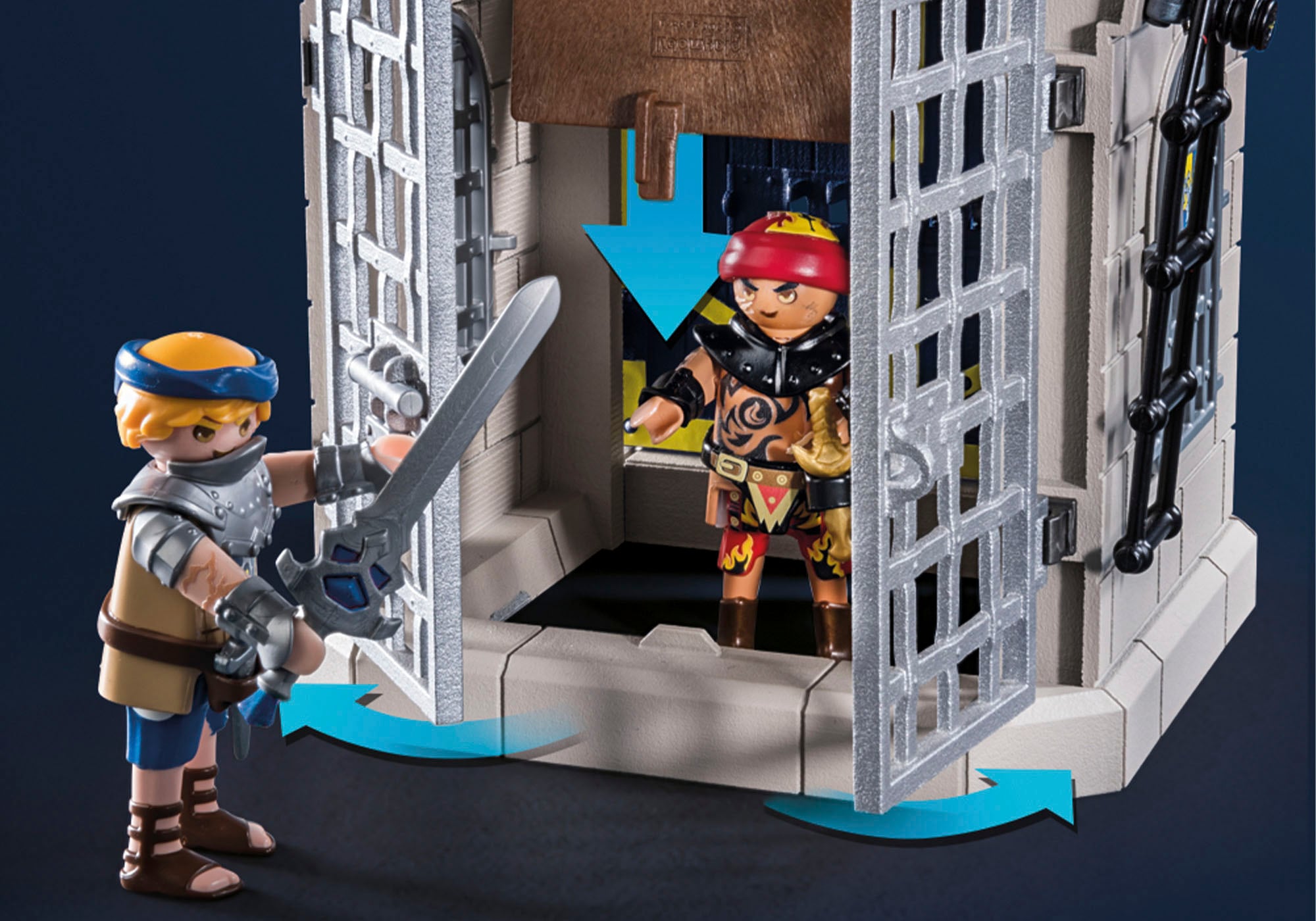 Playmobil® Konstruktions-Spielset »Novelmore vs. Burnham Raiders - Turnierarena (71298), Novelmore«, (219 St.), Made in Germany