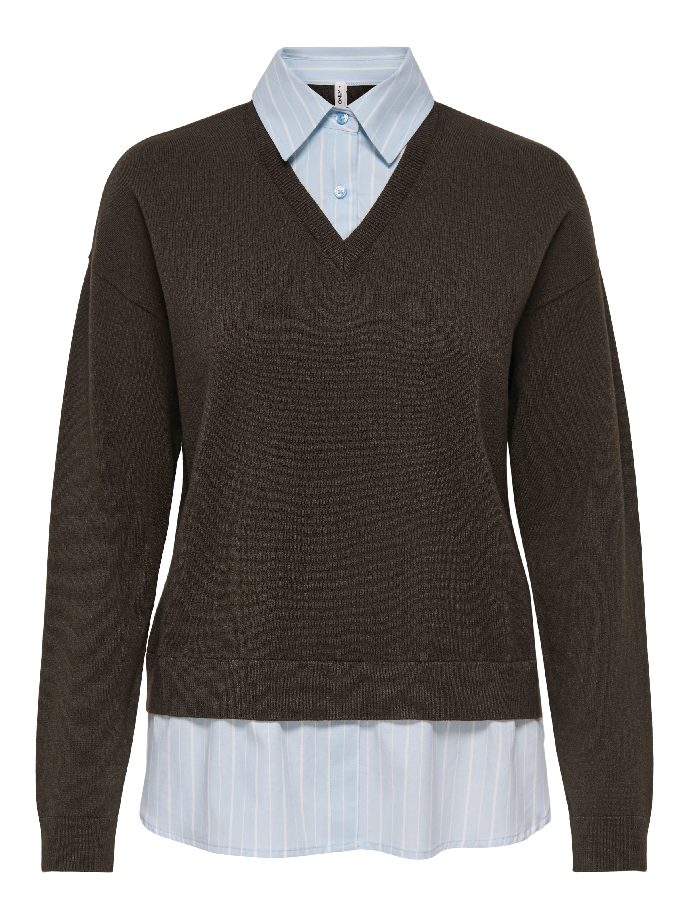 Image of ONLY Strickpullover "ONLPAYSON LS MIX V-NECK KNT" Viskosemischung, regular fit