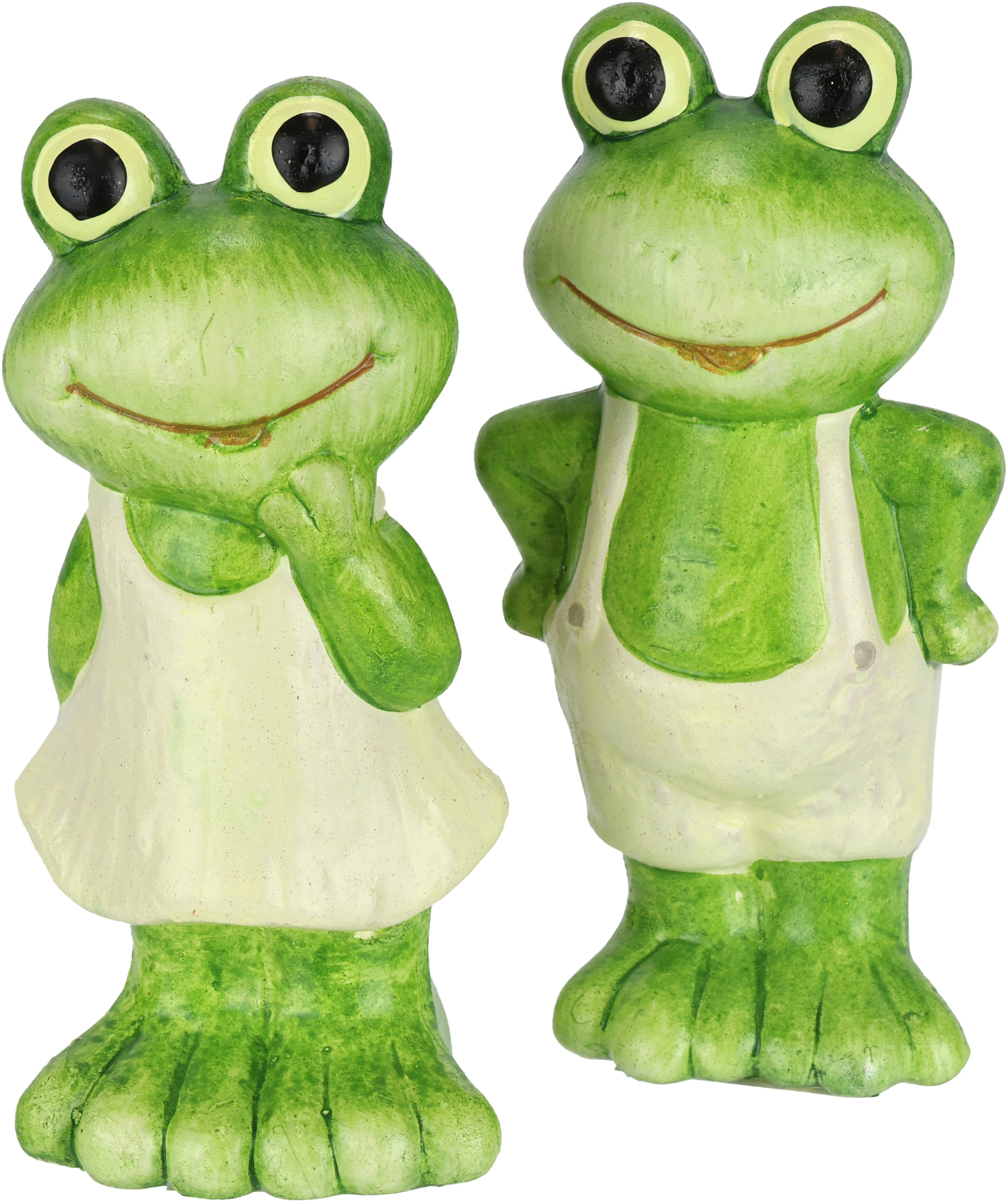 Image of I.GE.A. Dekofigur "Figur Frosch" Dekofigur Gartendeko Tierfigur Garten Deko Statue Gartenfigur