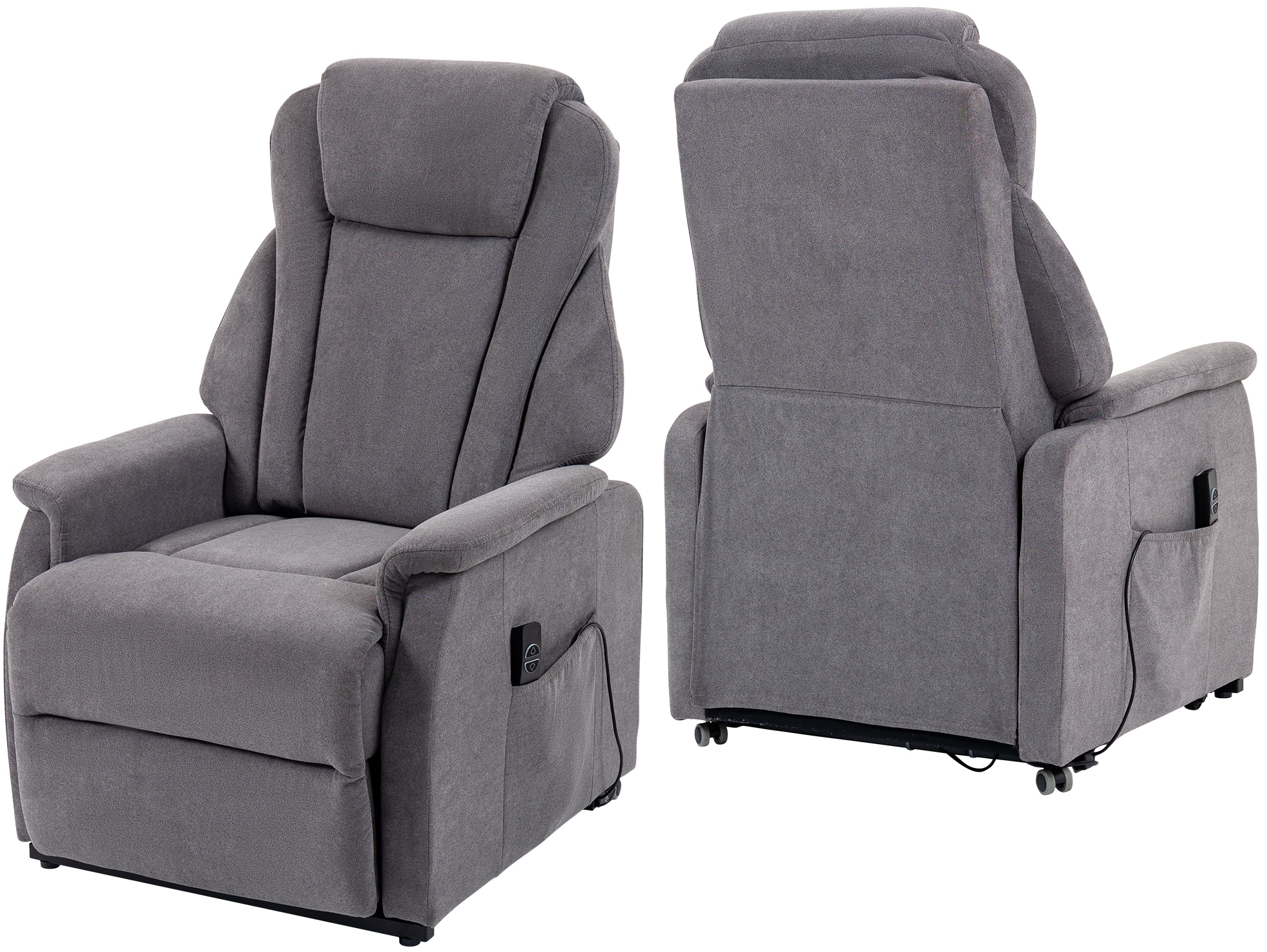 Duo Collection Fauteuil TV »Toronto XXL mit elektrischer Aufstehhilfe und Relaxfunktion« supporte jusqu'à 150kg, ressorts ensachés, suspension sur axes en acier