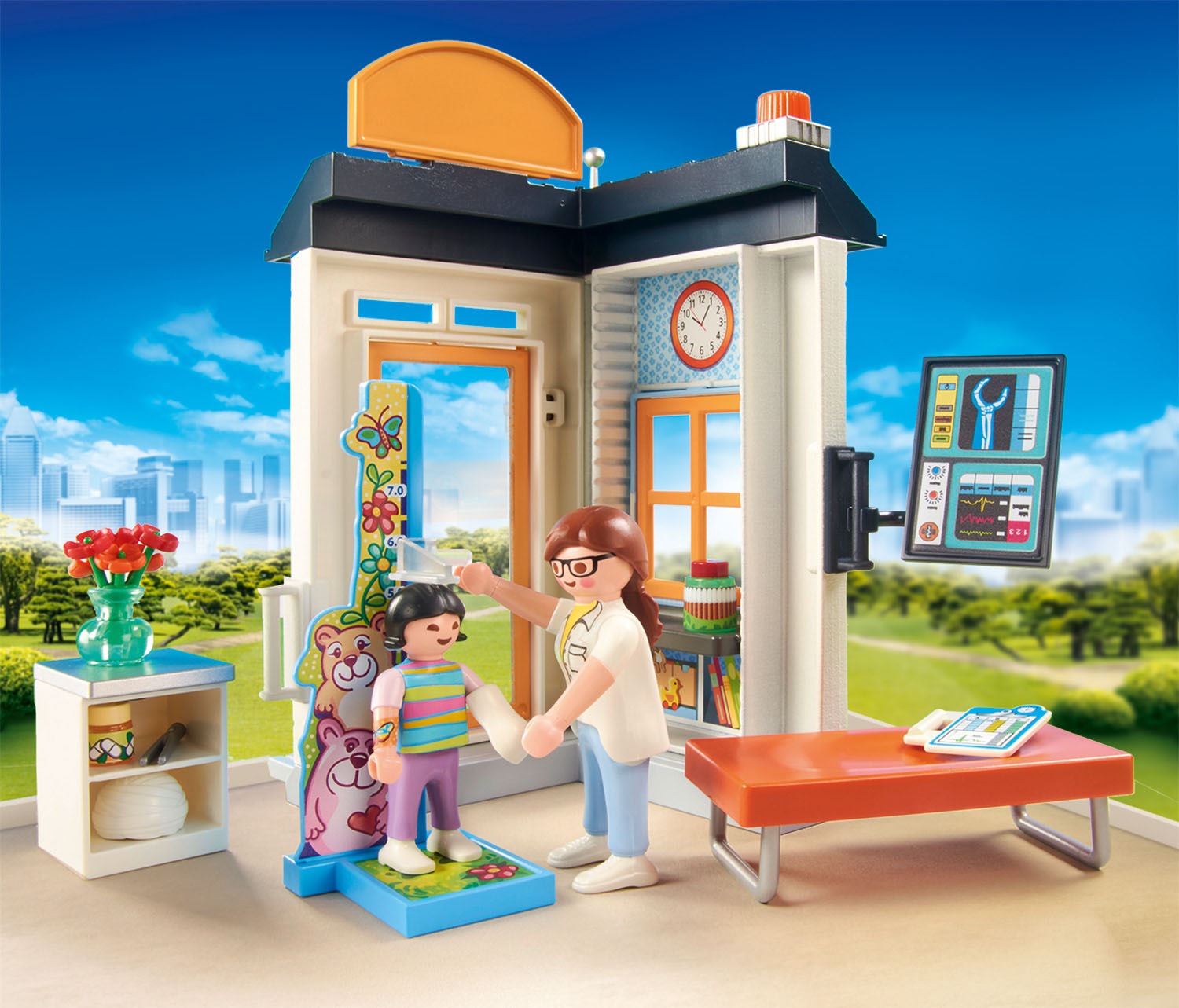 Playmobil® Konstruktions-Spielset »Starter Pack Kinderärztin (70818), City Life«, (57 St.), Made in Germany