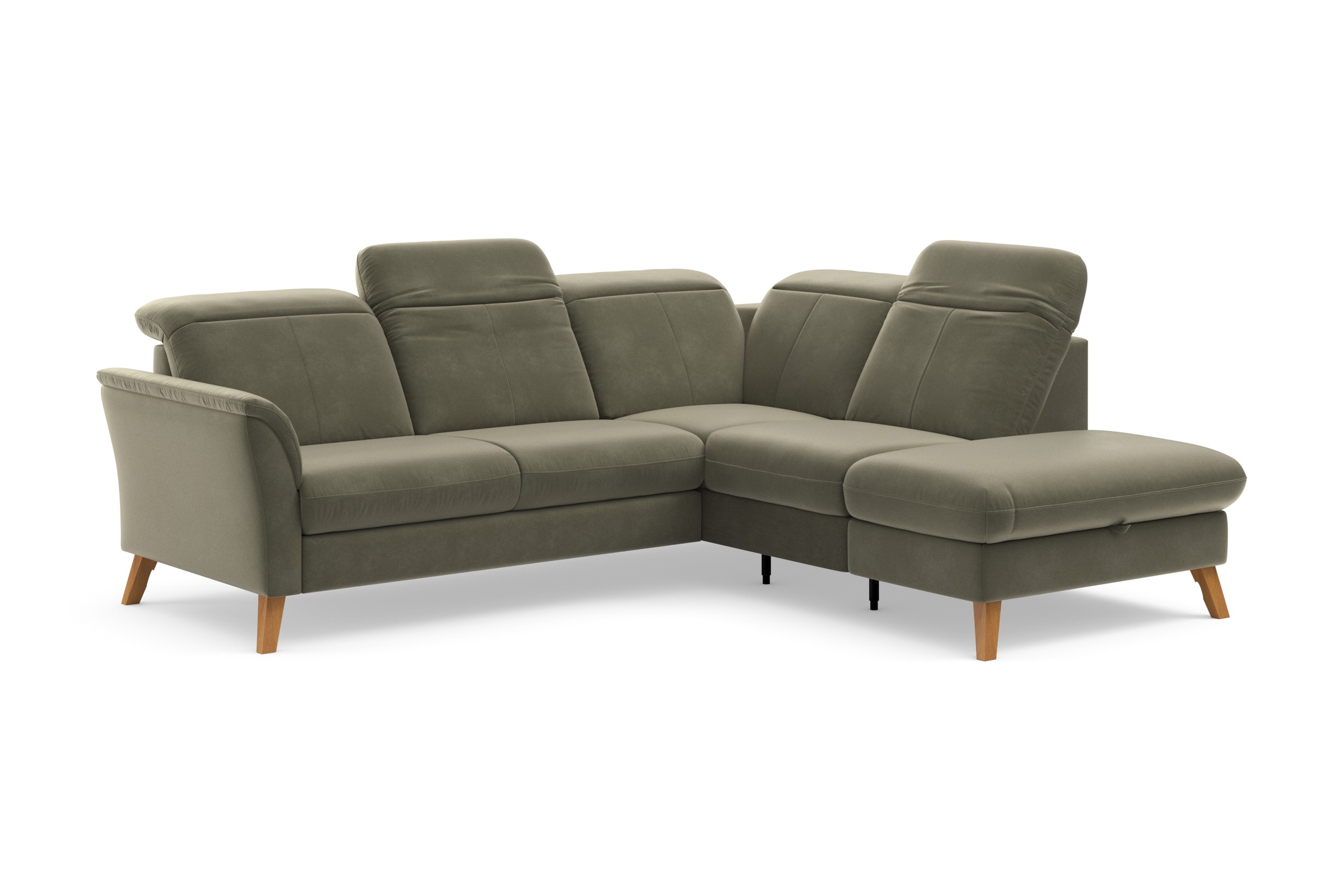 sit&more Ecksofa »Romero L-Form«, wahlweise mit oder ohne TV-Funktion, Bettfunktion, Bettkasten
