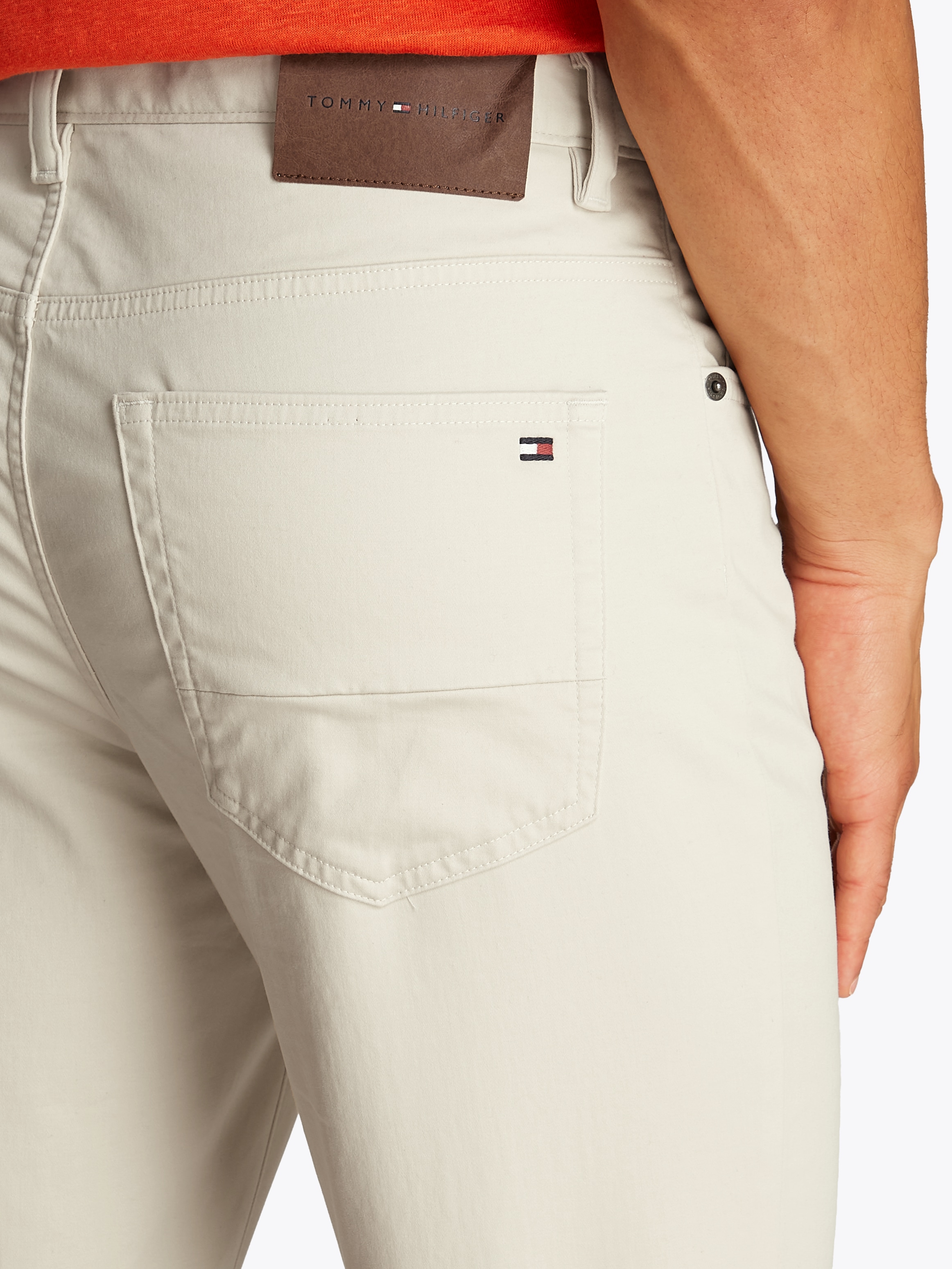 Tommy Hilfiger Stoffhose »DENTON 5PKT COTTON SATIN«