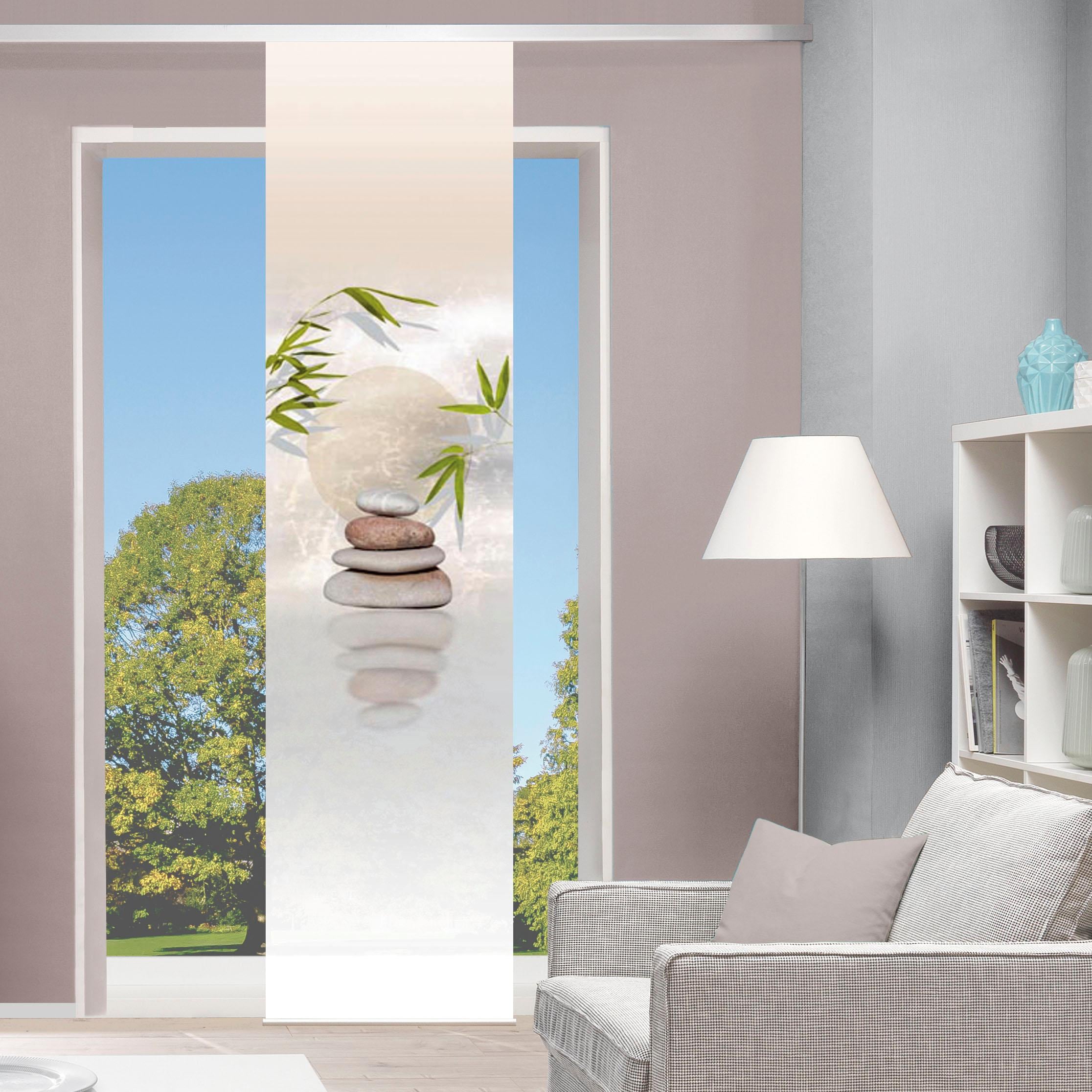 Image of HOME WOHNIDEEN Schiebegardine "BENESSA" Klettband 1 Stk. tlg. HxB: 245x60
