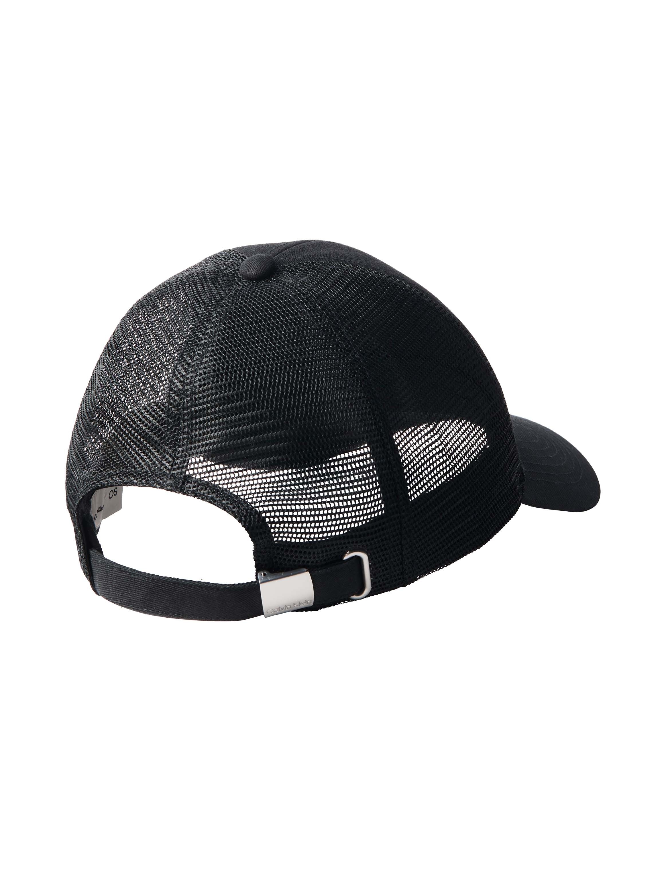 Calvin Klein Jeans Trucker Cap »MONOLOGO WOVEN PATCH TRUCKER« Netzeinsatz, Grösse individuell verstellbar