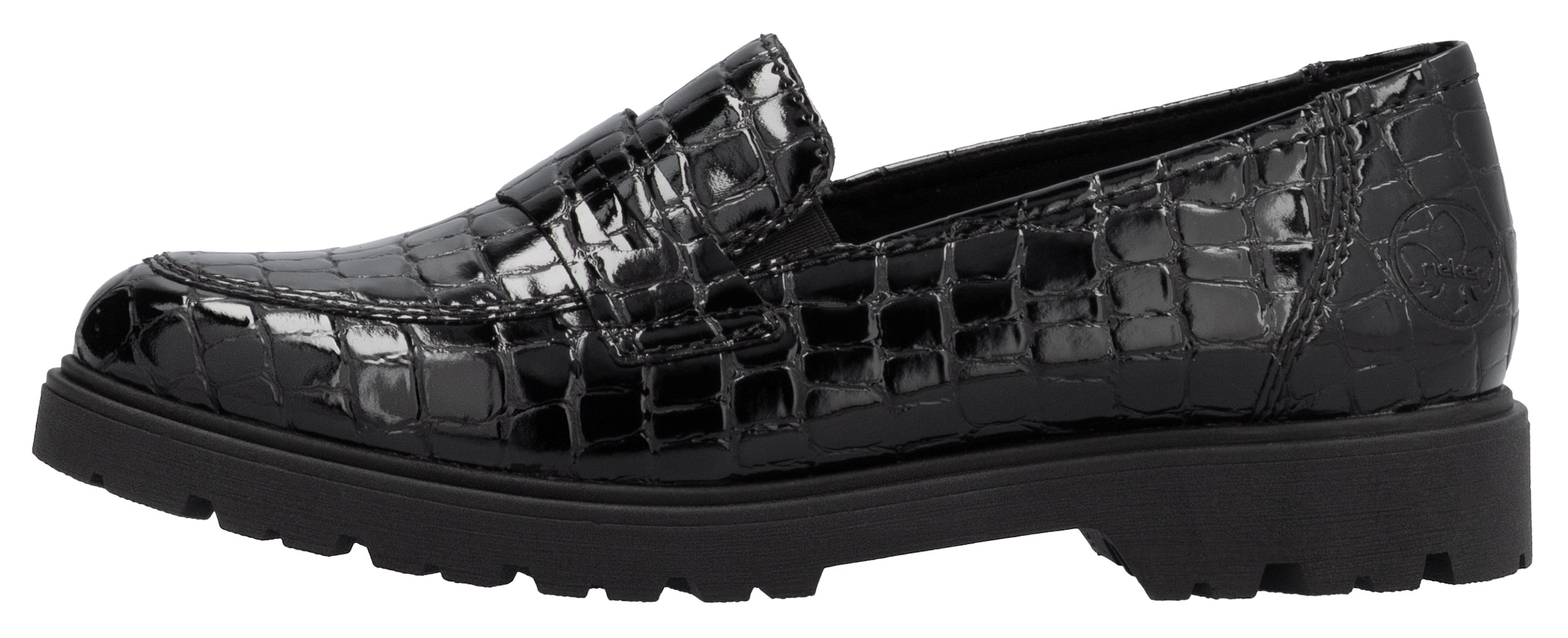 Rieker Loafer  Mocassin, chaussure à enfiler, chaussure universitaire avec petits élastiques