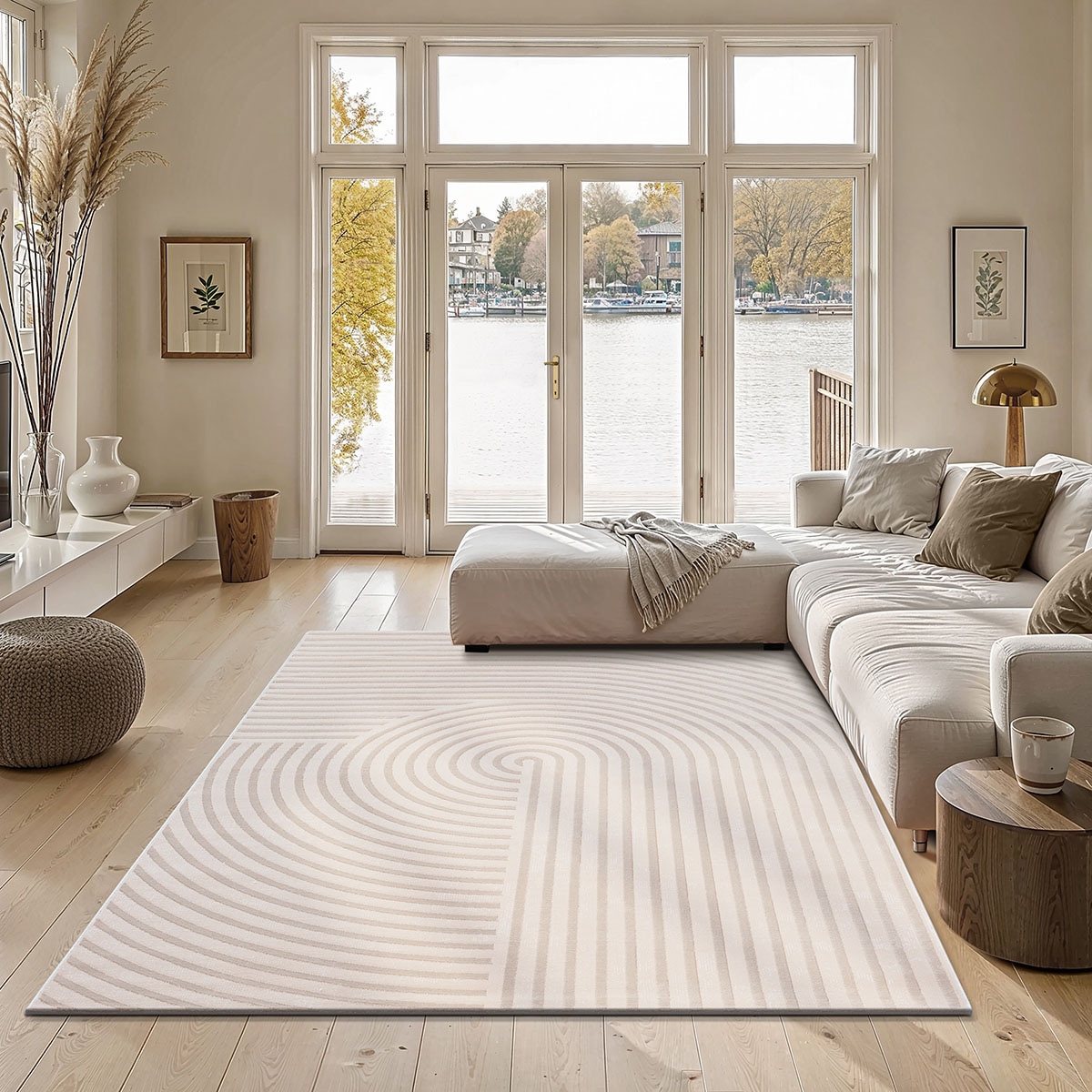 Image of the carpet "Knight" rechteckig 12 mm Höhe moderner Wohnzimmer Teppich elegant glänzender Flor