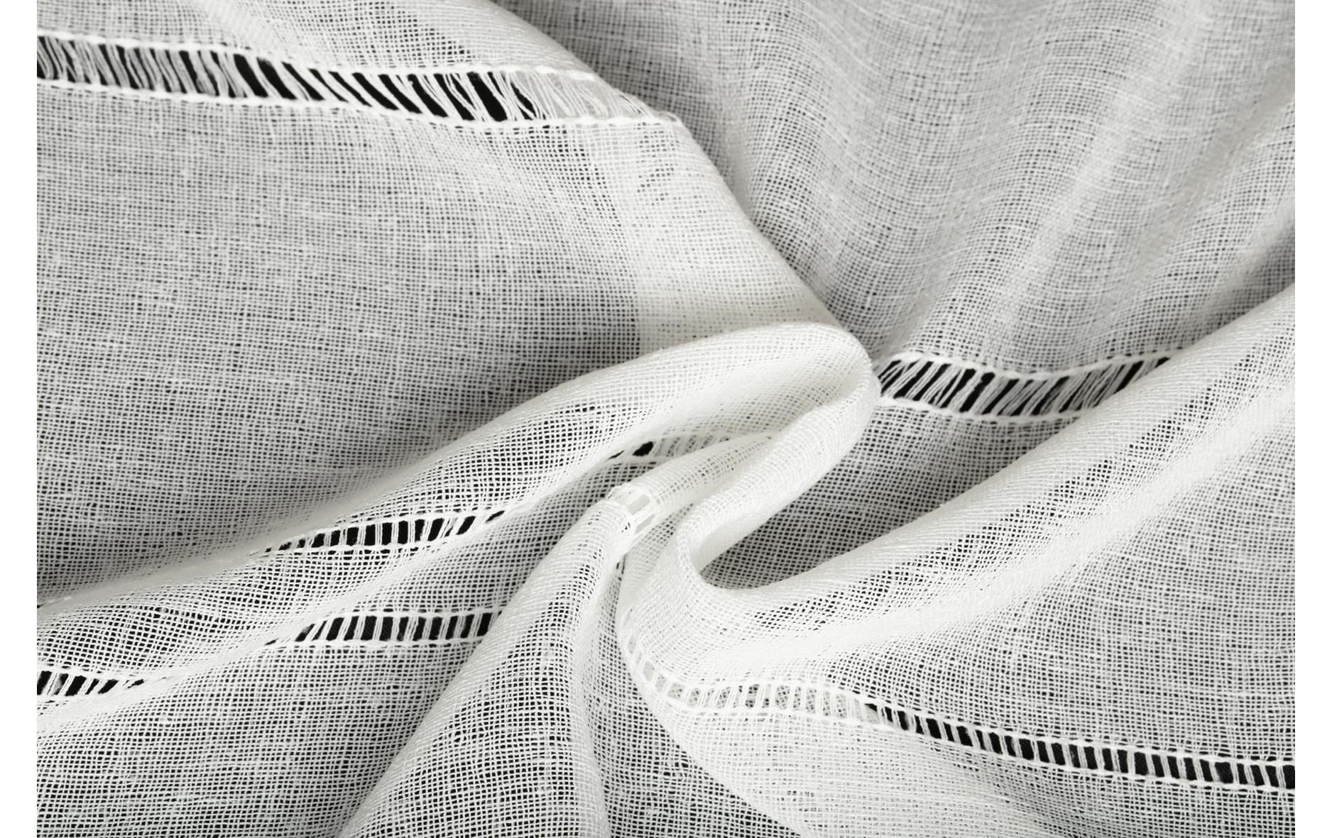 Hubatka TEXTIL Vorhang »mit Schlaufe 150 x 260 cm, Offwhite«, (1 St.)