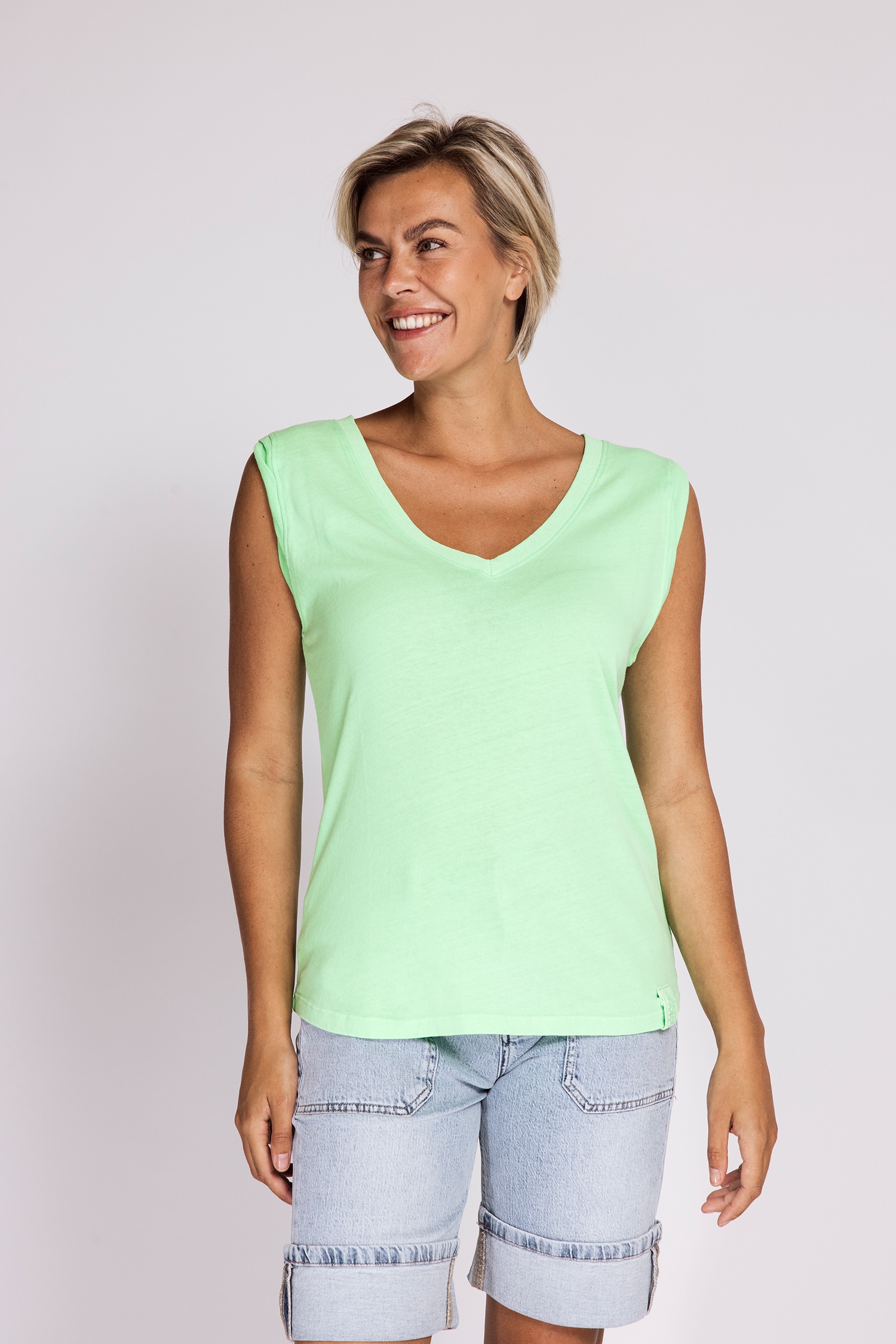 Zhrill Haut de chemise »ASHI Tank Top« Coupe normale, sans manches, en coton, longueur couvrant les hanches