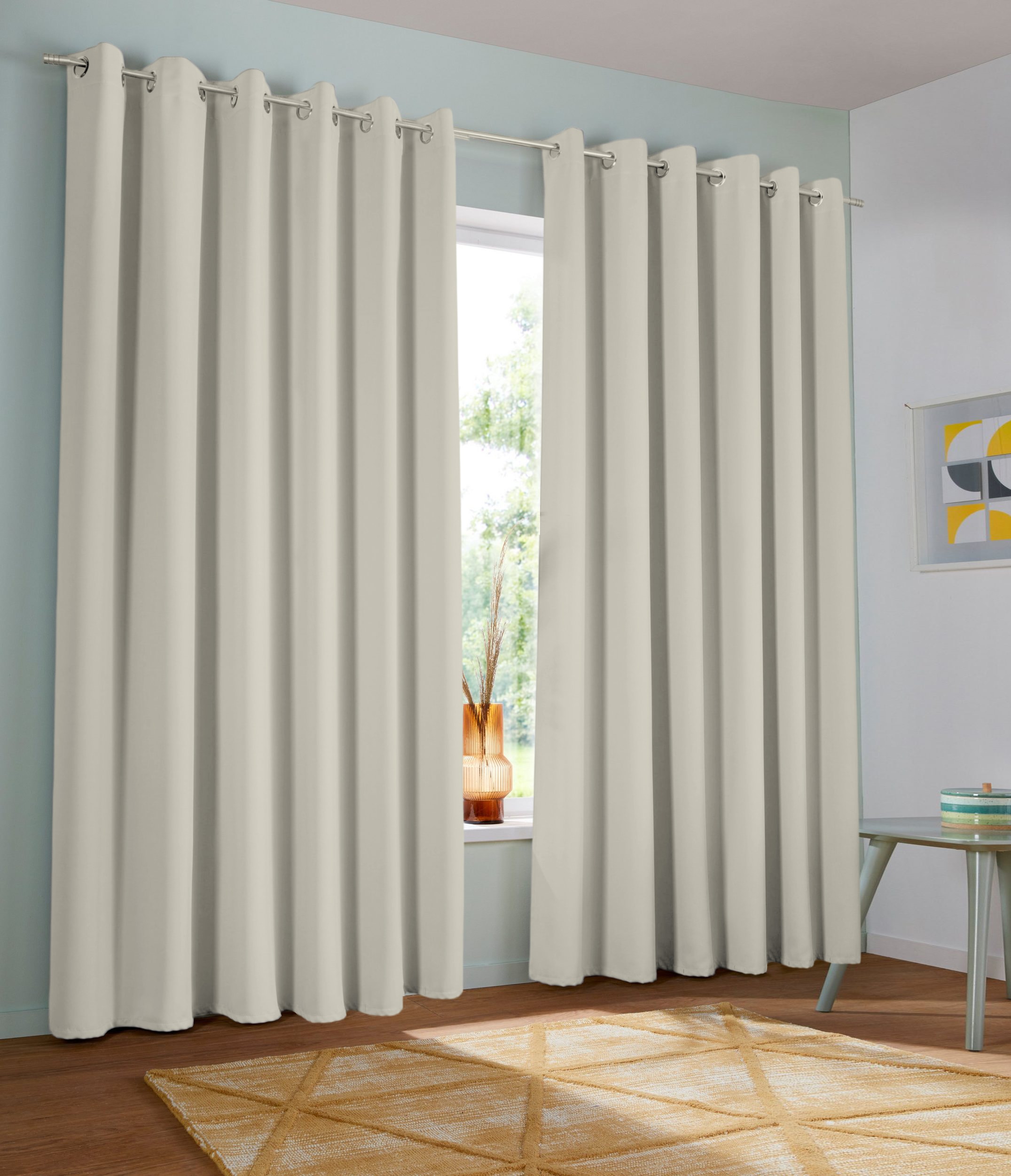 GOODproduct Verdunkelungsvorhang »Solana« Ösen 1 Stk. tlg. Vorhang, Gardine, Breite 280 cm, verdunkelnd, einfarbig, Raumteiler