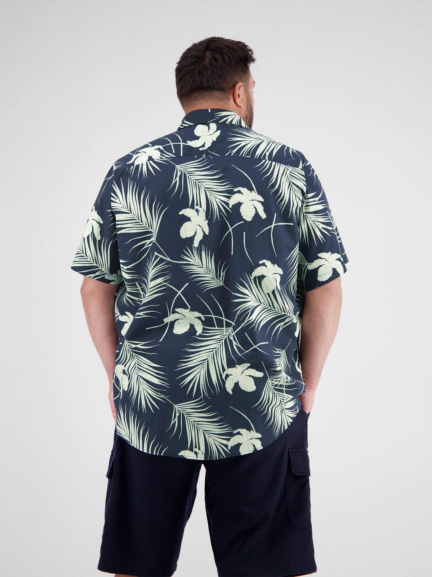 LERROS Chemise à manches courtes »LERROS Herrenhemd in Übergrössen, Hawaiian-Style«