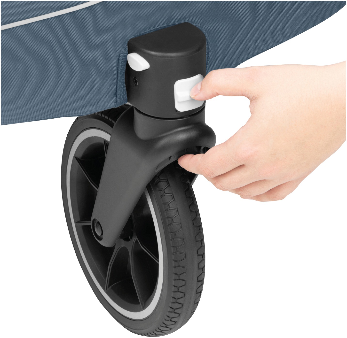 Hauck Fahrradkinderanhänger »2in1 Bike Trailer und Buggy Dryk Duo Plus, dark blue« für 2 Kinder; inklusive Deichsel