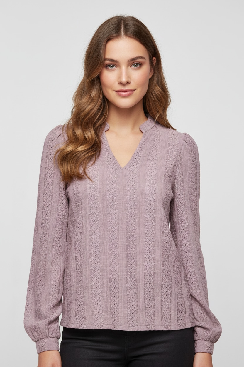 ONLY Chemisier »ONLMELANIE L/S SPLIT TOP JRS«