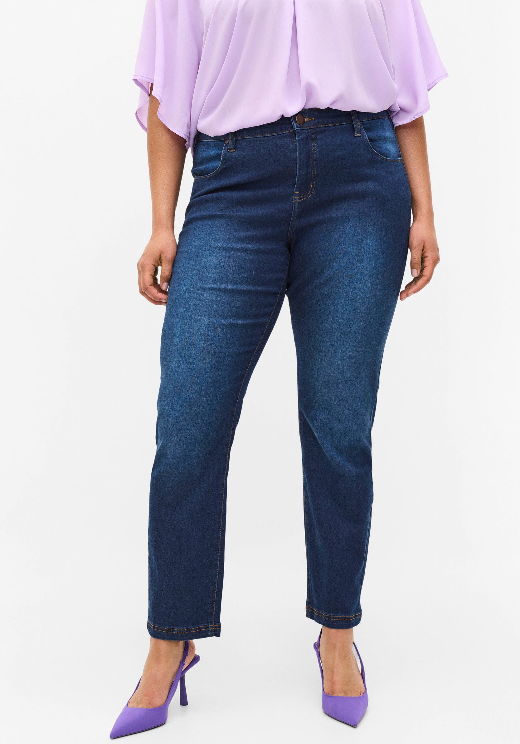 Image of Zizzi Slim-fit-Jeans »ZI-EMILY«, klassische 5-Pocket Form bei Ackermann Versand Schweiz