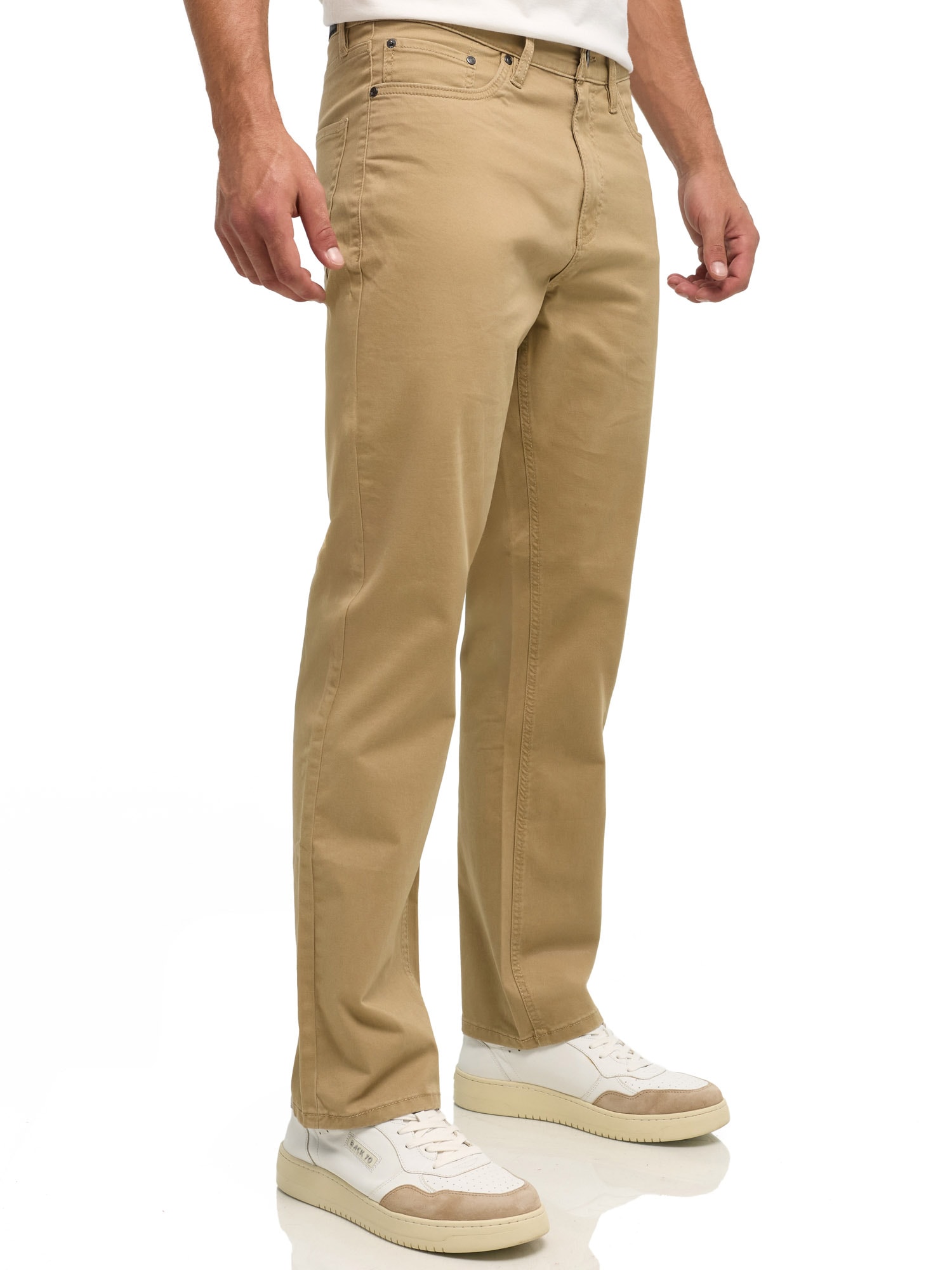 Indicode Pantalon 5 poches »INVince col. Twill«  Baumwollmischung, relaxed fit
