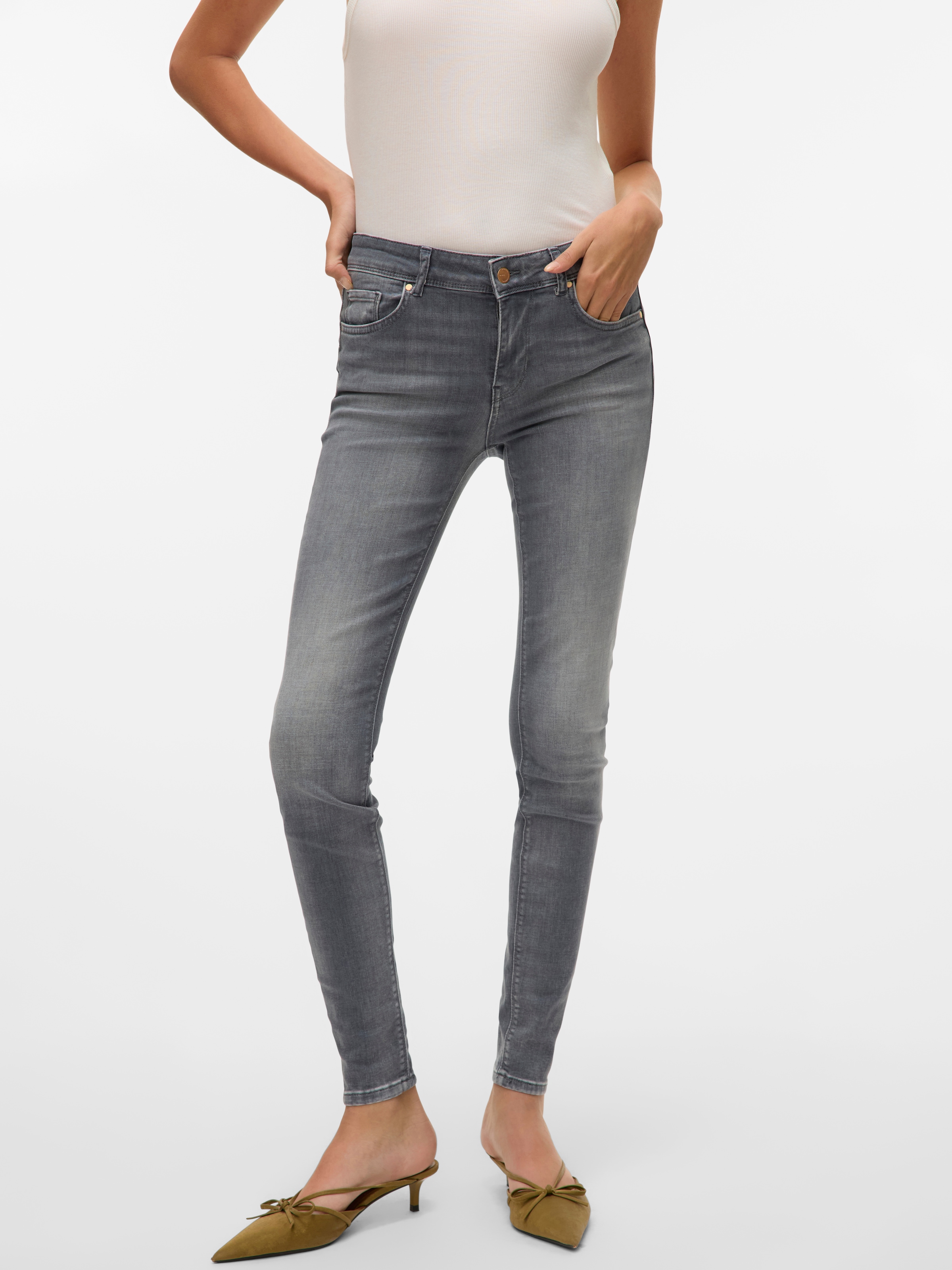 Image of Vero Moda Skinny-fit-Jeans "VMLUX MR SLIM JEANS"