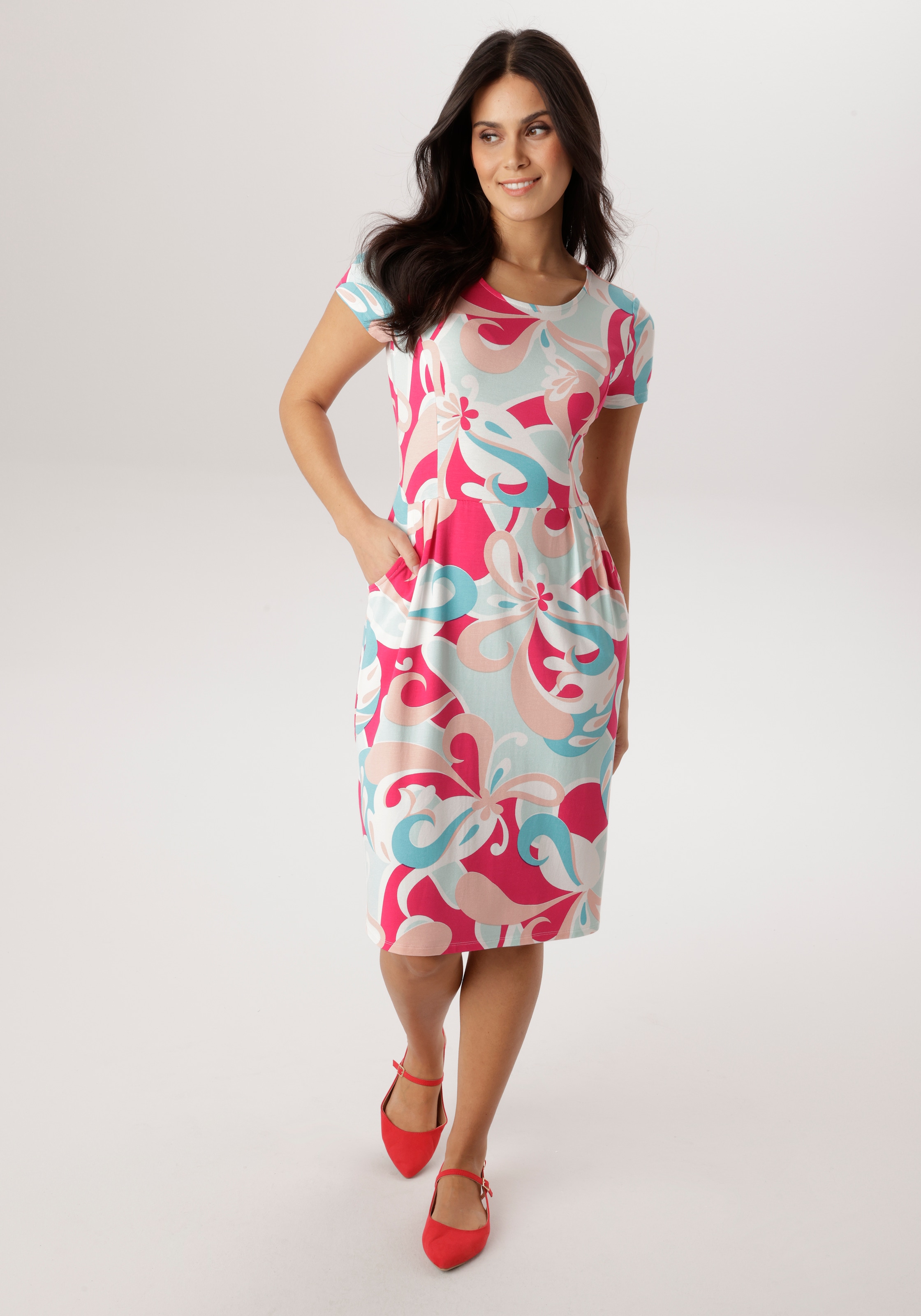 Aniston SELECTED Shirtkleid Eingrifftaschen mit zwei Eingriffstaschen - NEUE KOLLEKTION