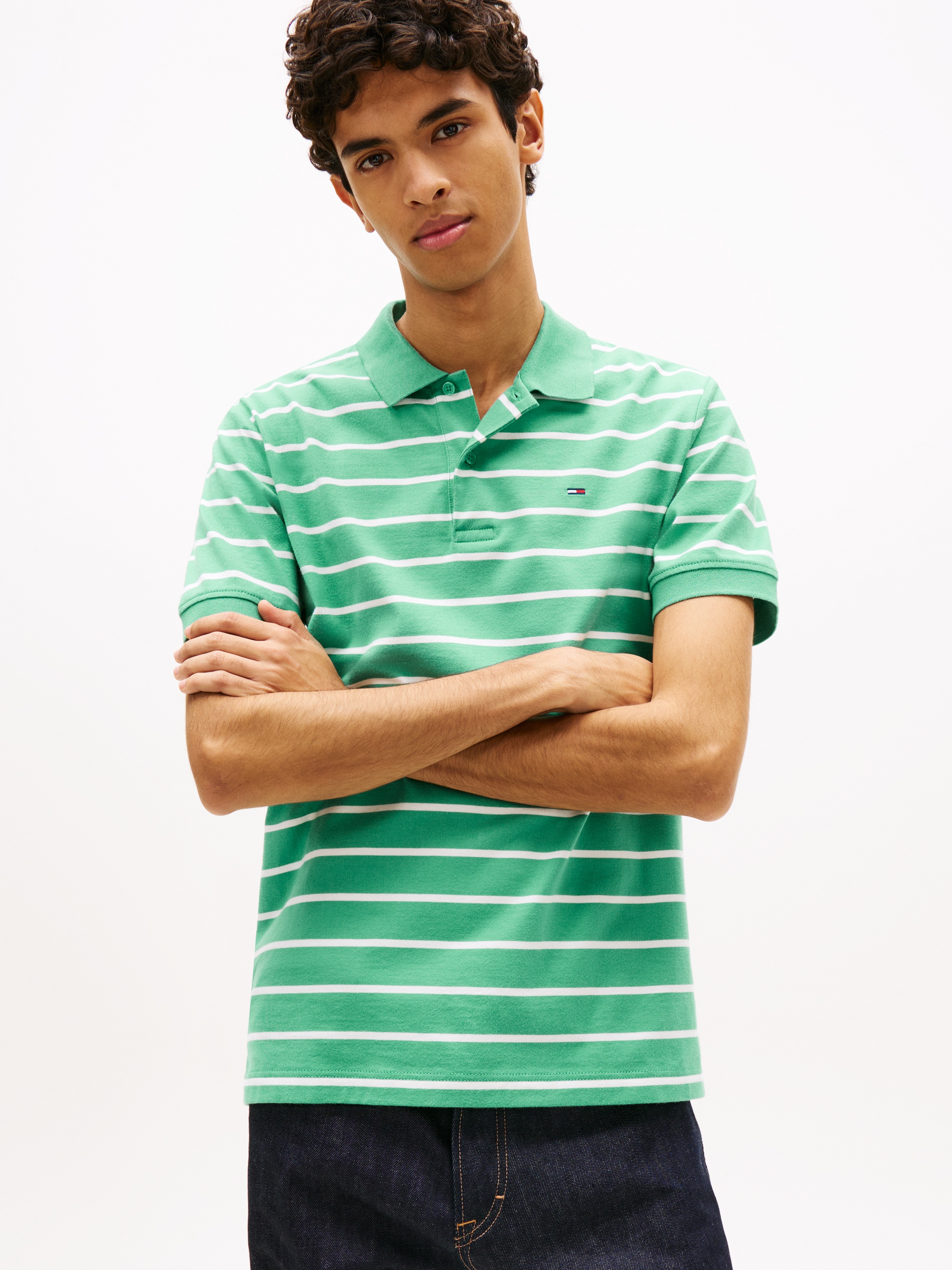 Image of Tommy Jeans Poloshirt "TJM REGULAR STRIPE" Regular fit mit Polokragen