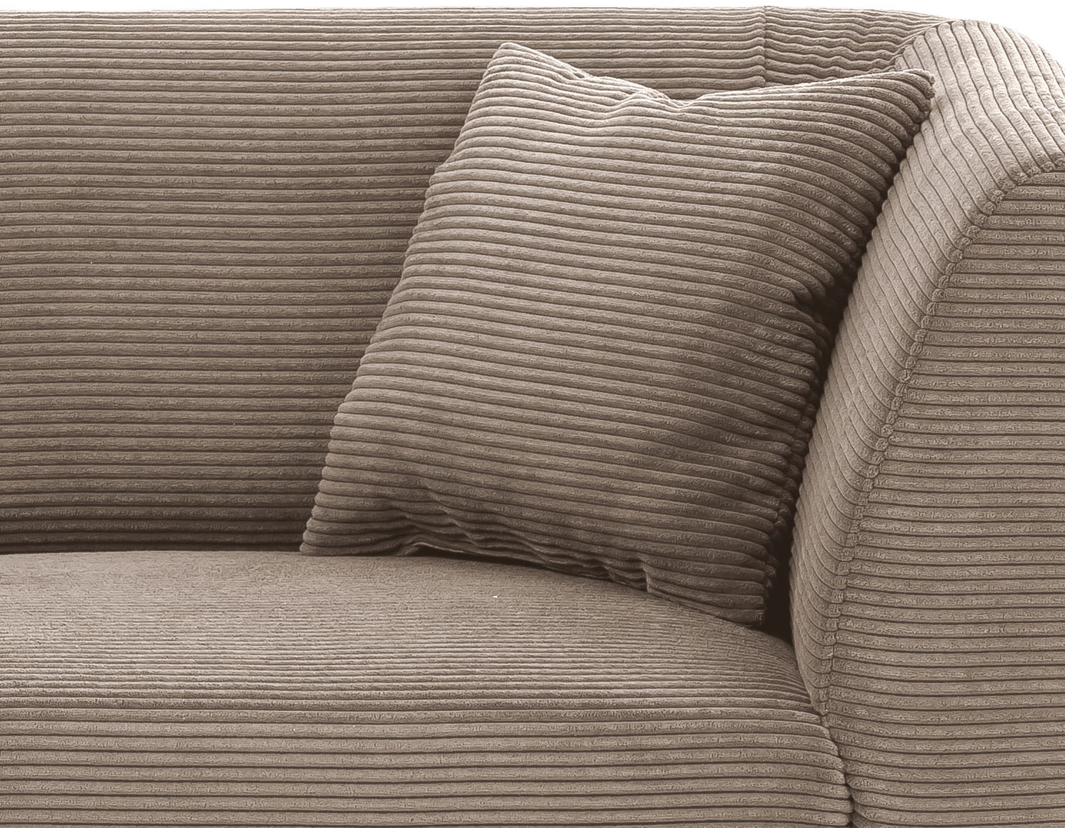 Home affaire Polstergarnitur »Lazio modern und bequem, schmale Armlehnen, tolle Detailverarbeitung« Set, 3-Sitzer und 2-Sitzer, 2 Stk. tlg. zwei verschiedene Fussfarben wählbar