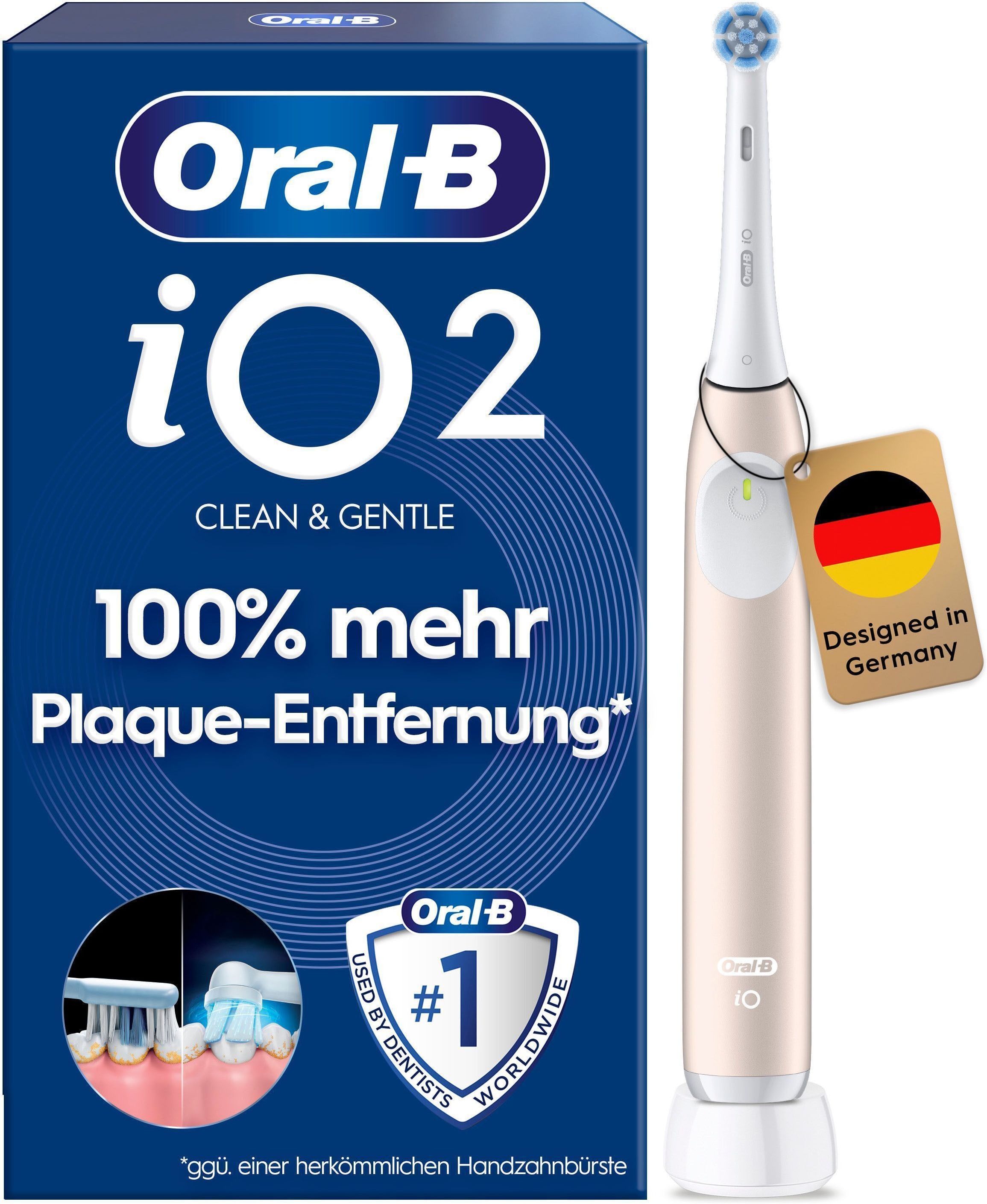 Oral-B Brosse à dents électrique »Oral-B iO Series 2« 1 cuis Aufsteckbürsten pour un nettoyage doux