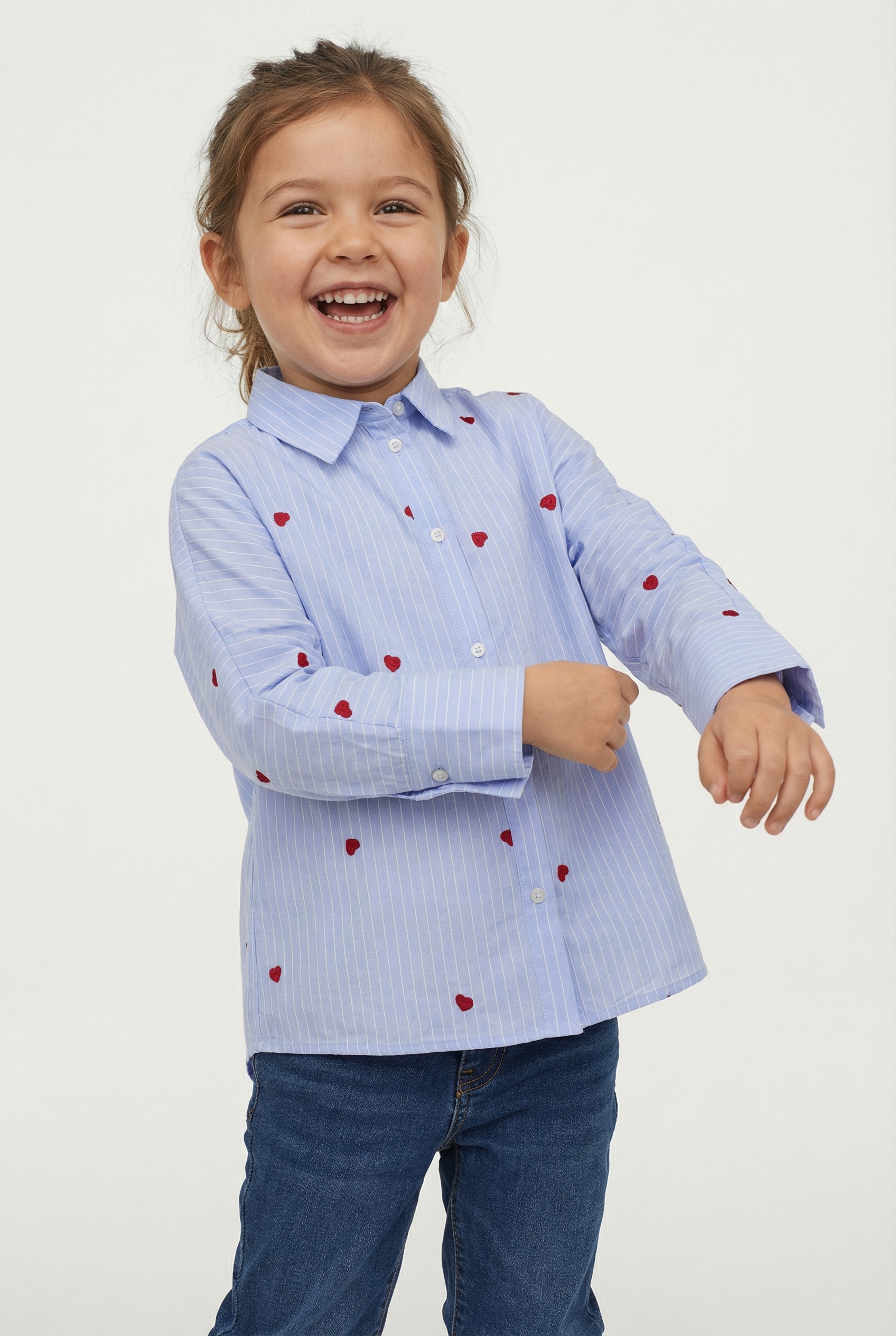 Image of KIDS ONLY Hemdbluse "KOGNEW LINAGRACE LS ST.EMB SHRT WVN NOOS"