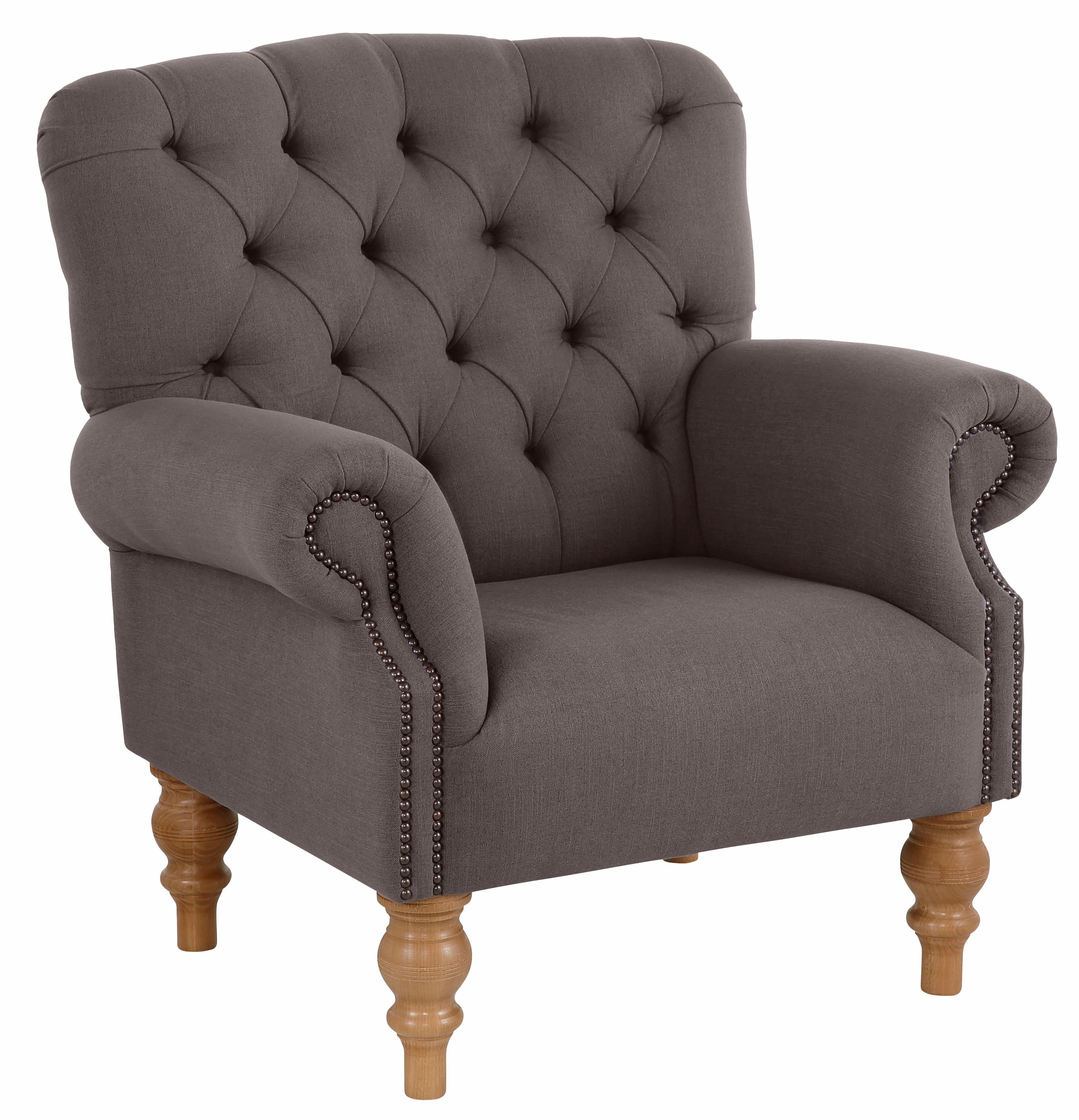 Image of Home affaire Sessel "Lord" mit echter Chesterfield-Knopfheftung und Ziernägeln