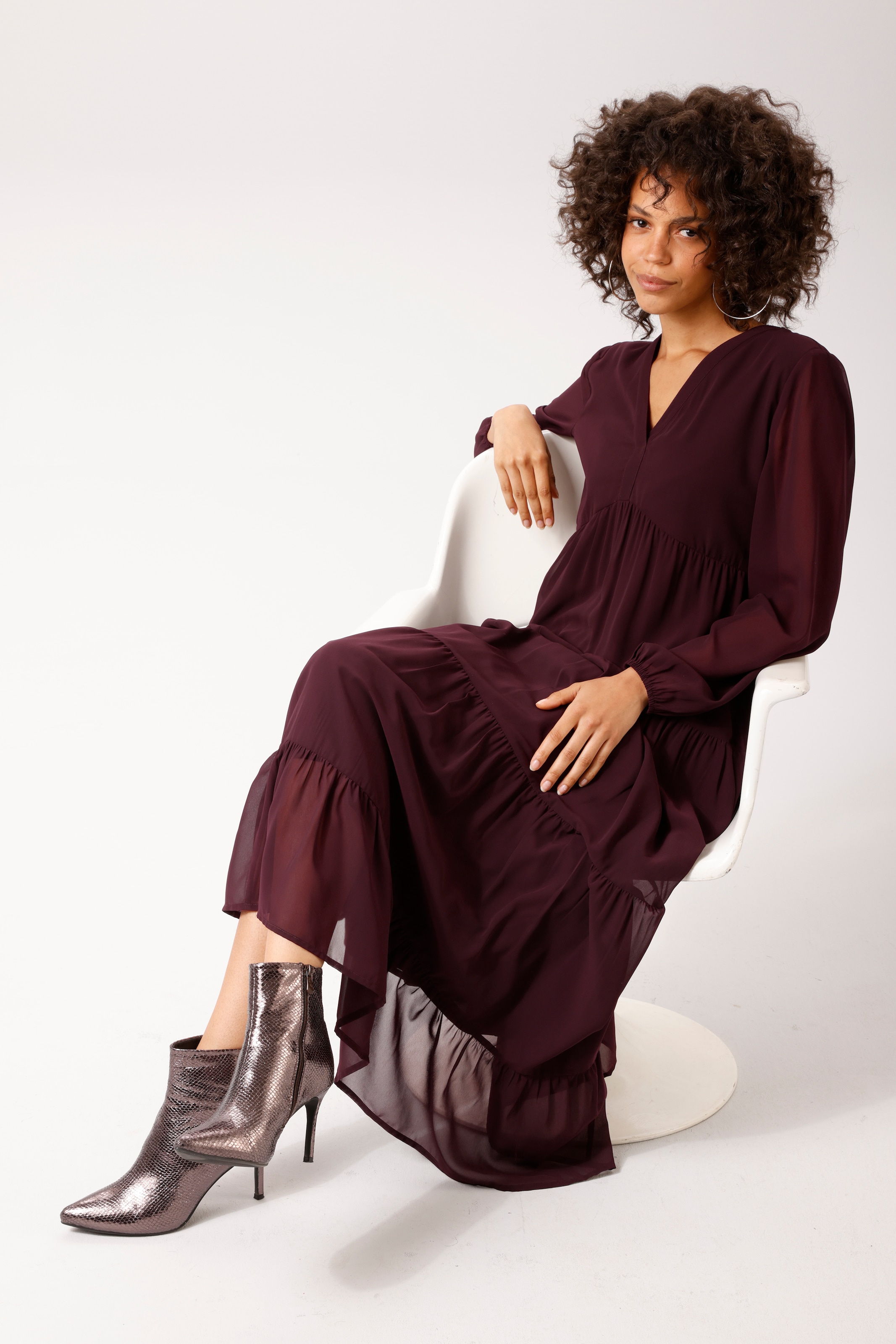 Aniston CASUAL Maxi robe dans une palette de couleurs tendance - NOUVELLE COLLECTION