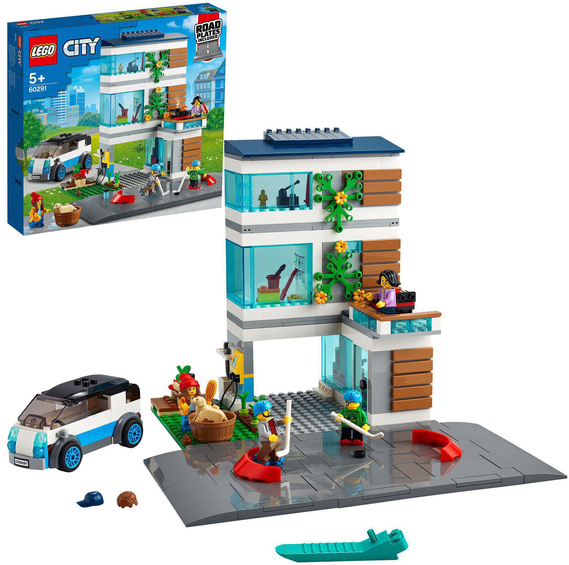 Image of LEGO® Konstruktionsspielsteine »Modernes Familienhaus (60291), LEGO® City Community«, (388 St.), Made in Europe bei Ackermann Versand Schweiz