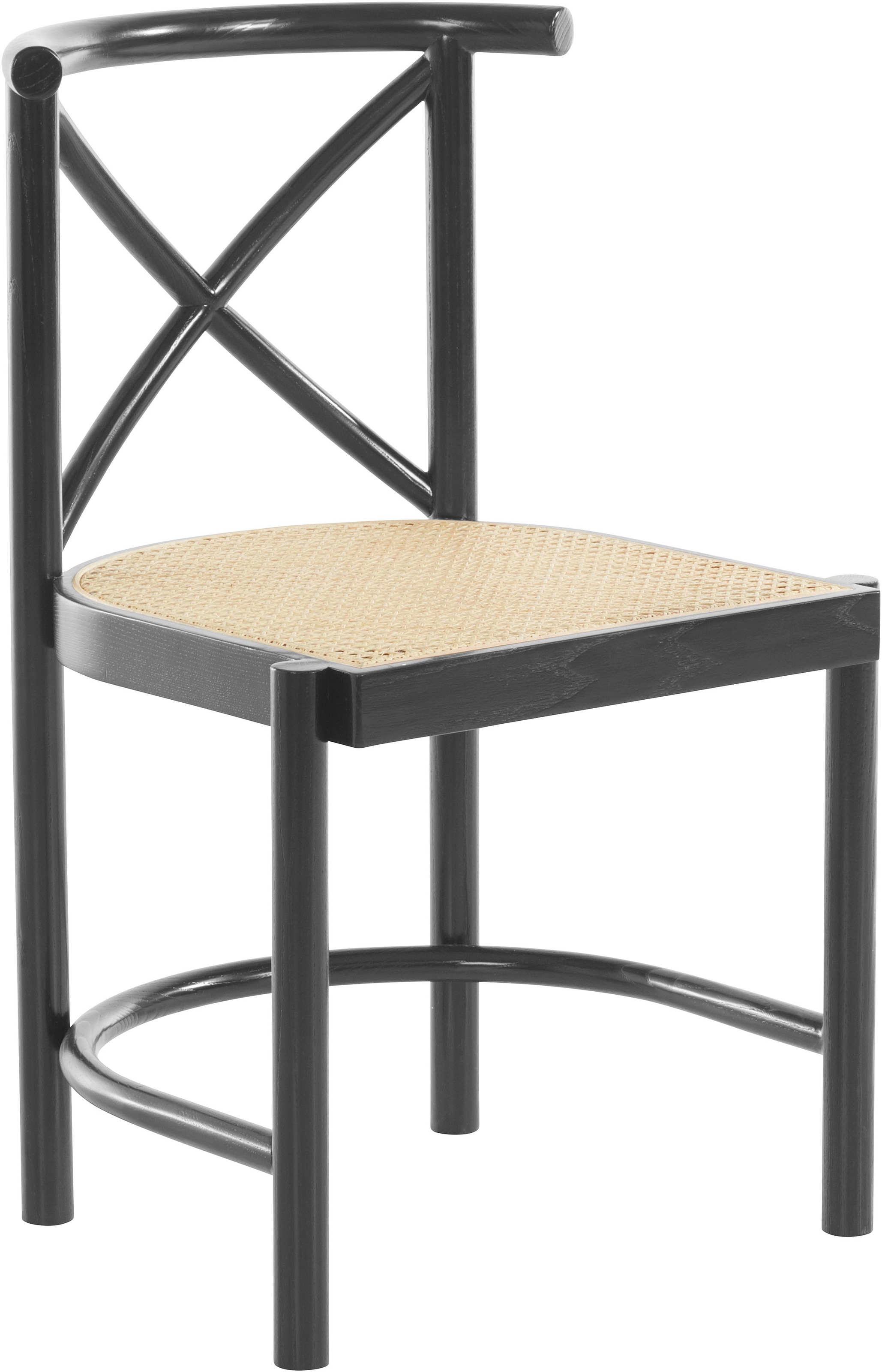 Image of Guido Maria Kretschmer Home&Living Esszimmerstuhl »Antoinet«, Sitzfläche aus Rattan, Stuhlbeine aus Massivholz bei Ackermann Versand Schweiz