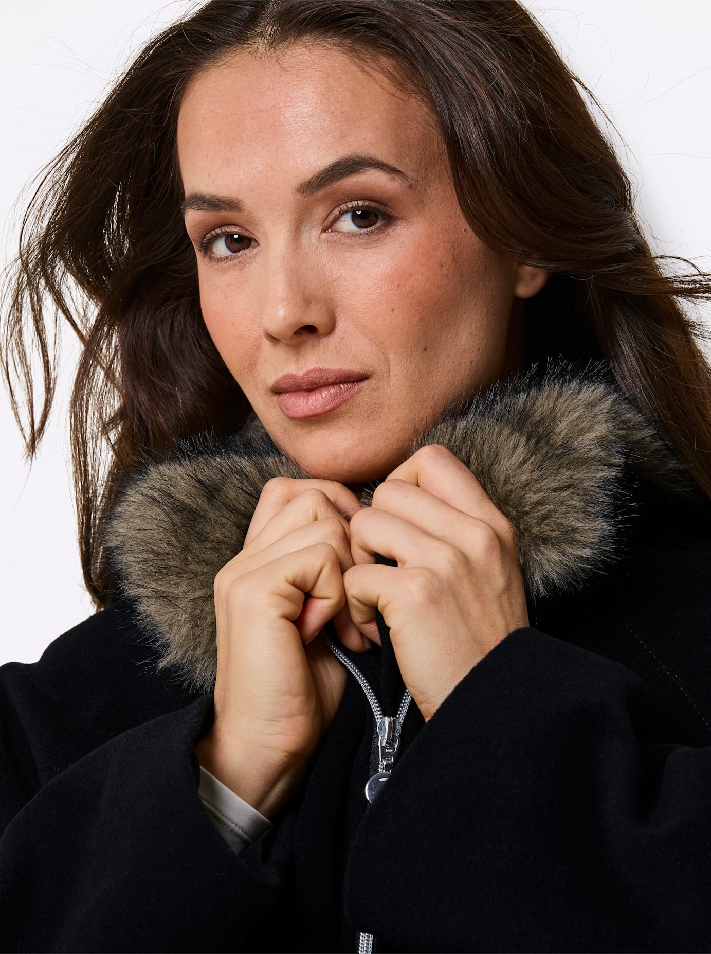 CREATION L PREMIUM Wolljacke ohne Kapuze