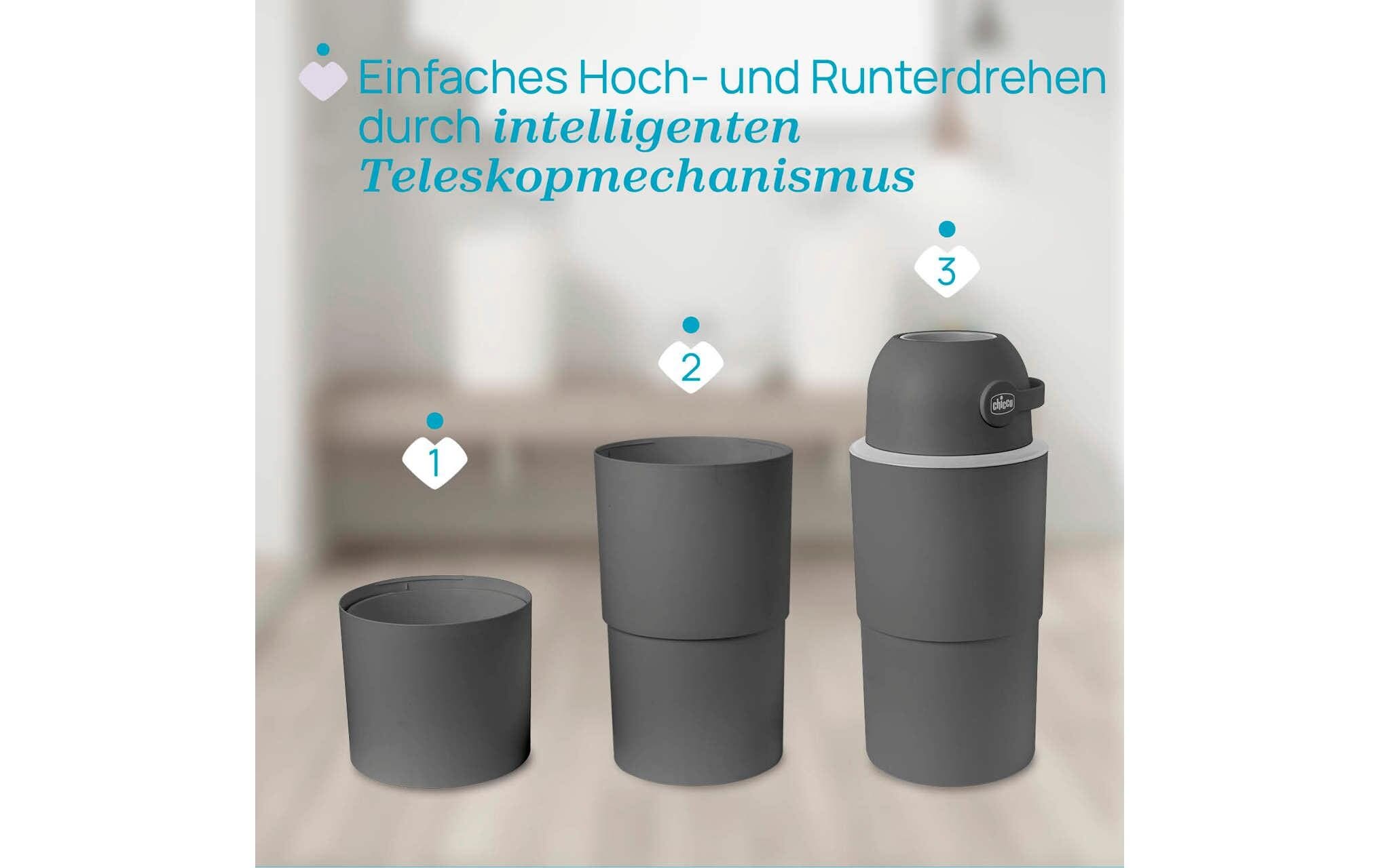Chicco Windeleimer »Chicco Windeleimer Odour Off XL Stone 45 l Steingrau«