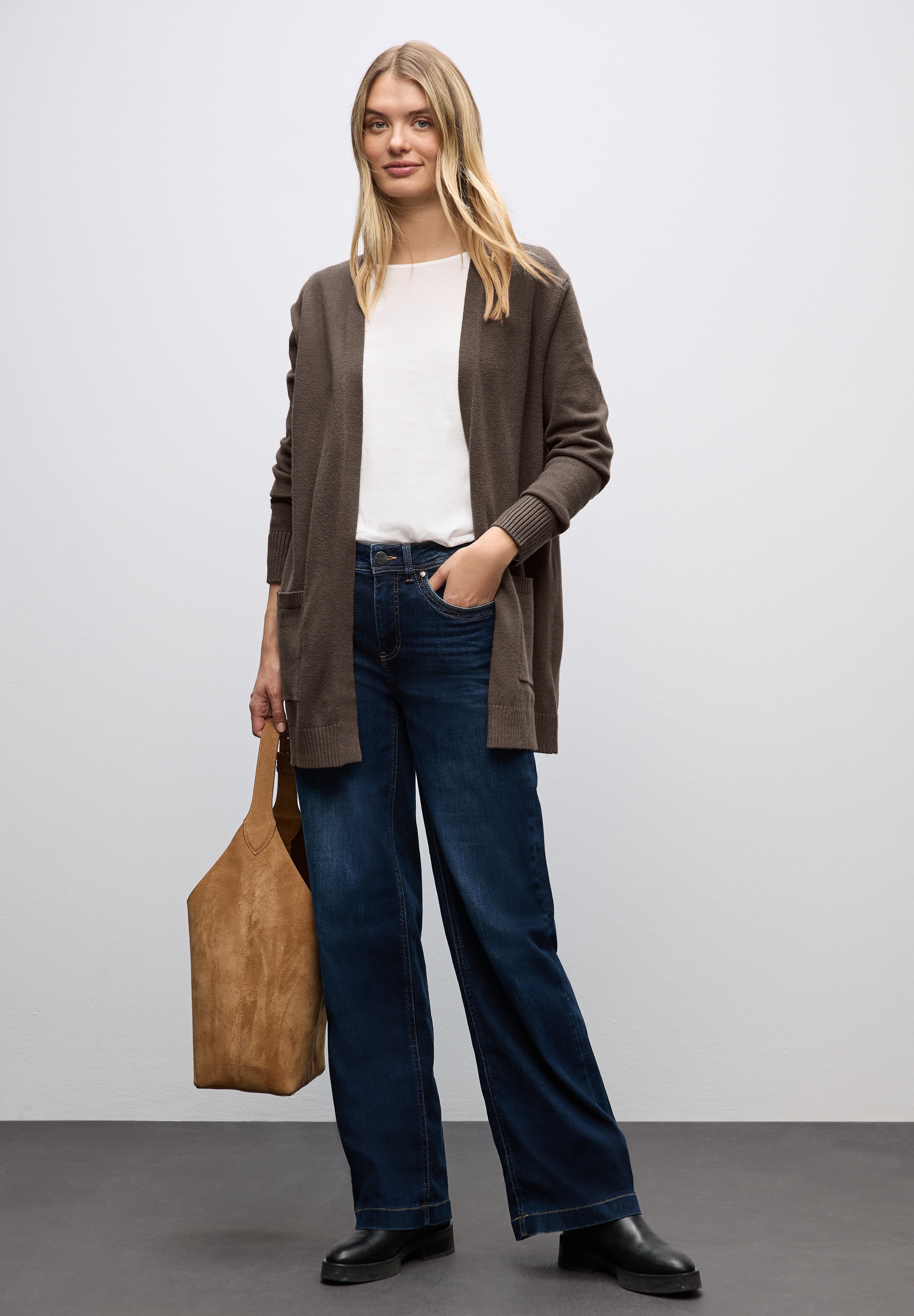 STREET ONE Cardigan sans fermeture, ouvert